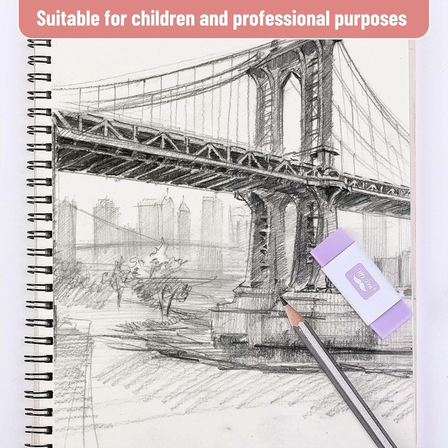 Gomas de Borrar Mr. Pen, 10 Piezas, Colores Morandi