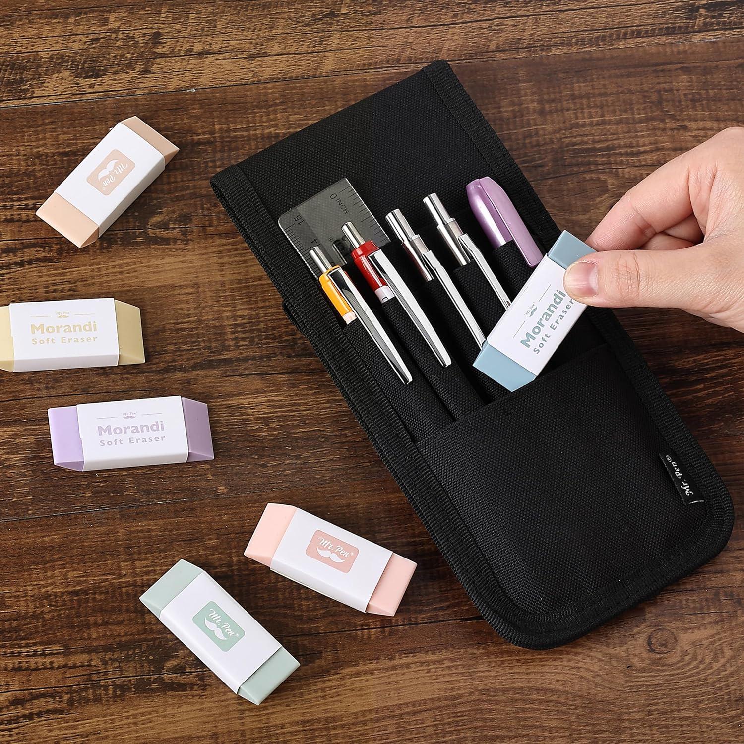 Gomas de Borrar Mr. Pen, 10 Piezas, Colores Morandi