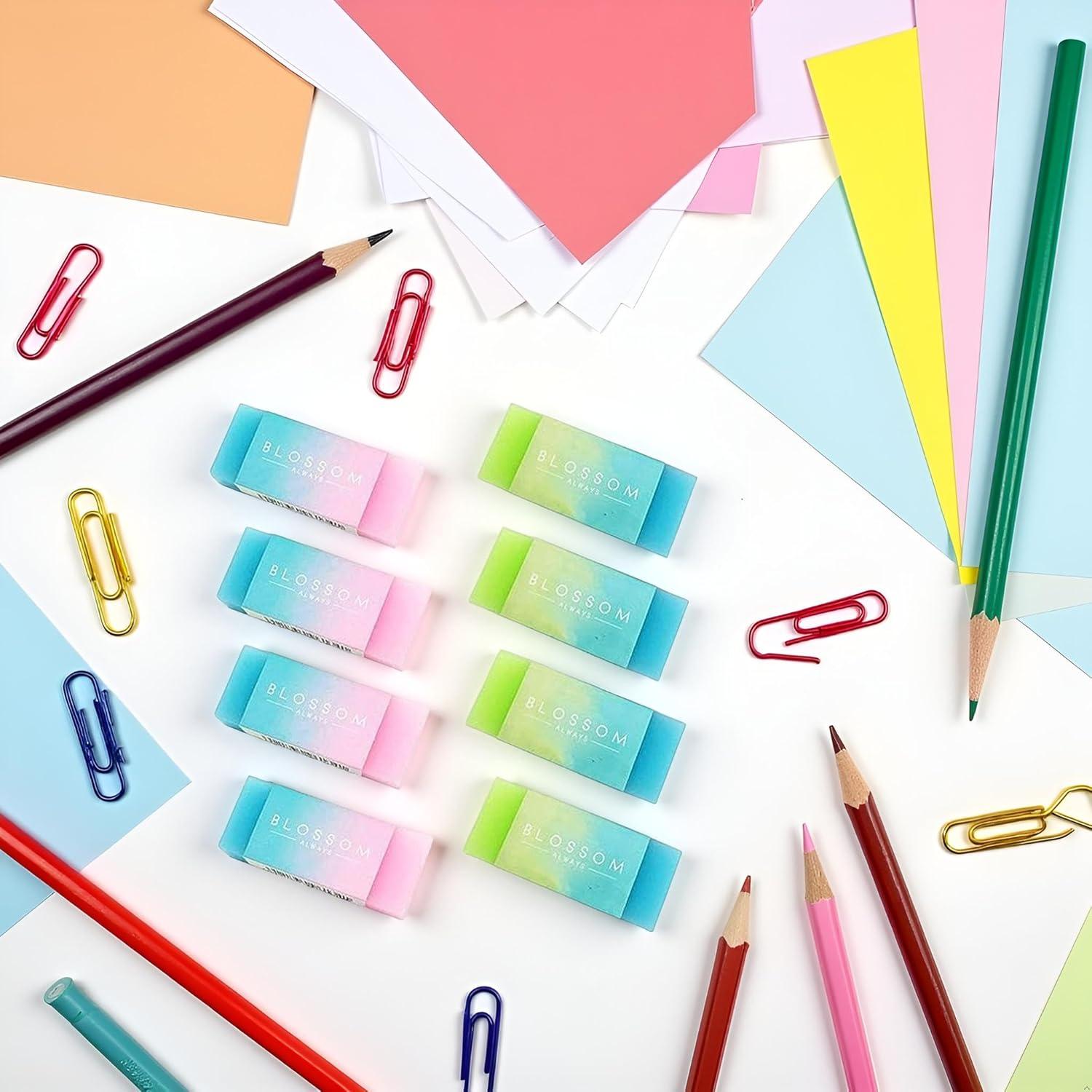 Juego de 8 Gomas de Borrar Cubo WaigN Multicolor