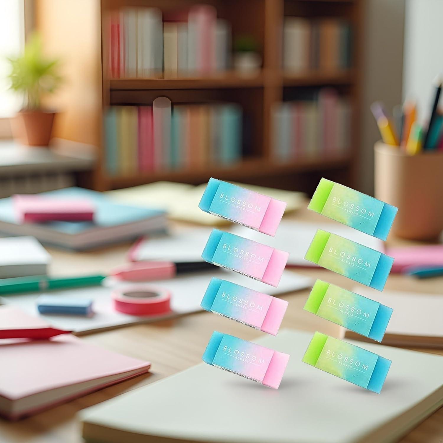 Juego de 8 Gomas de Borrar Cubo WaigN Multicolor