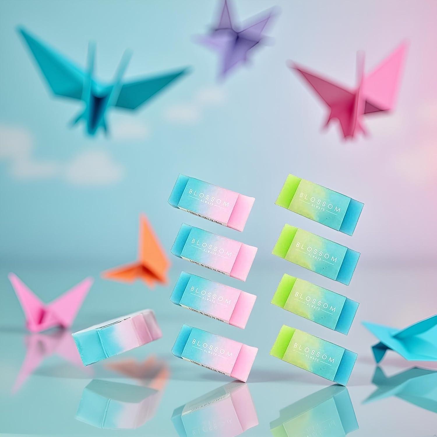 Juego de 8 Gomas de Borrar Cubo WaigN Multicolor