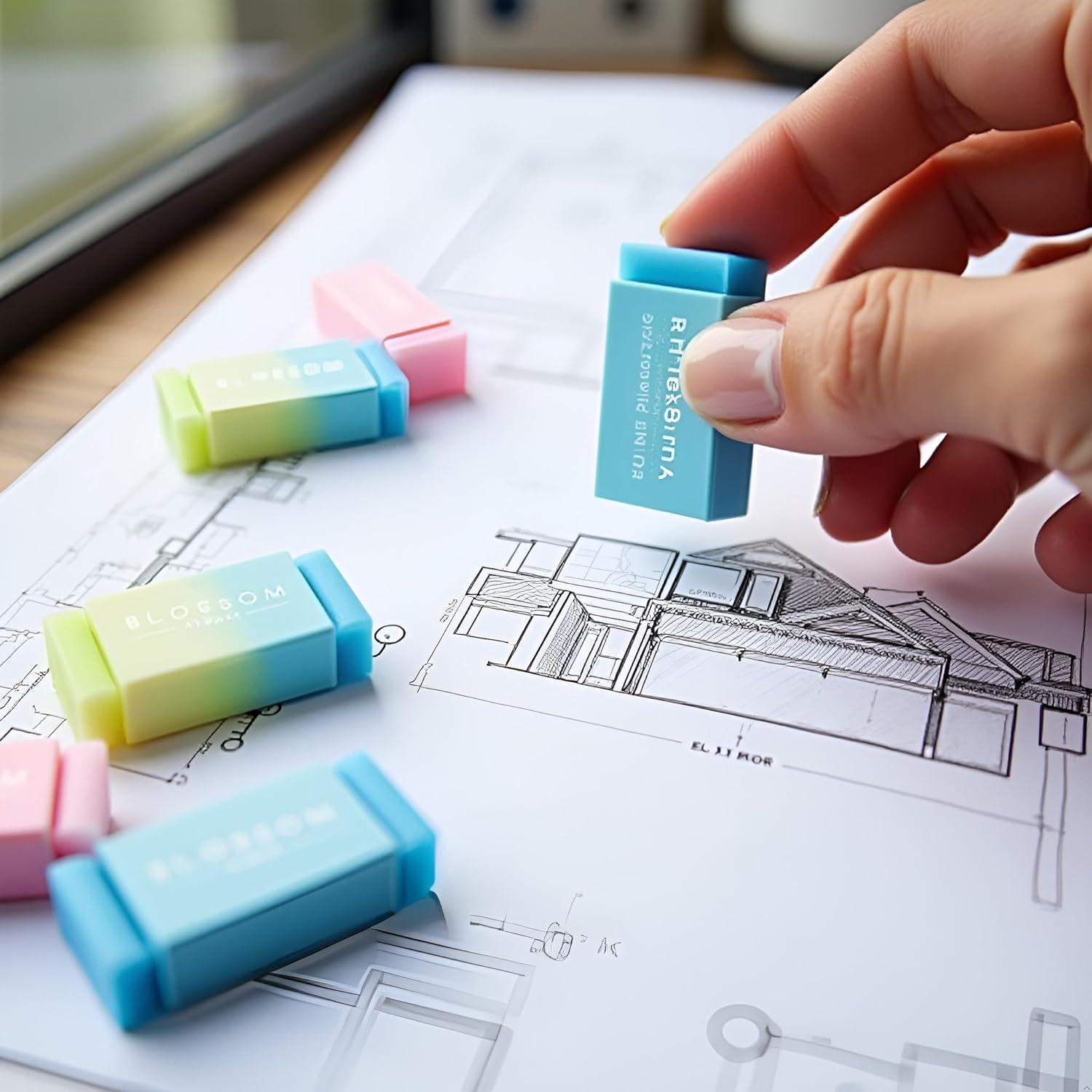 Juego de 8 Gomas de Borrar Cubo WaigN Multicolor