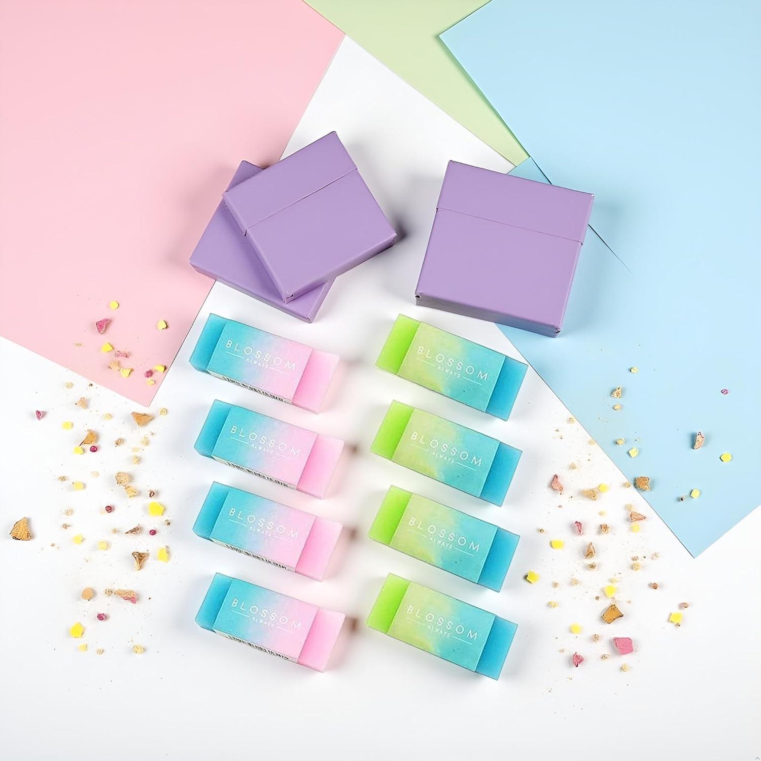 Juego de 8 Gomas de Borrar Cubo WaigN Multicolor