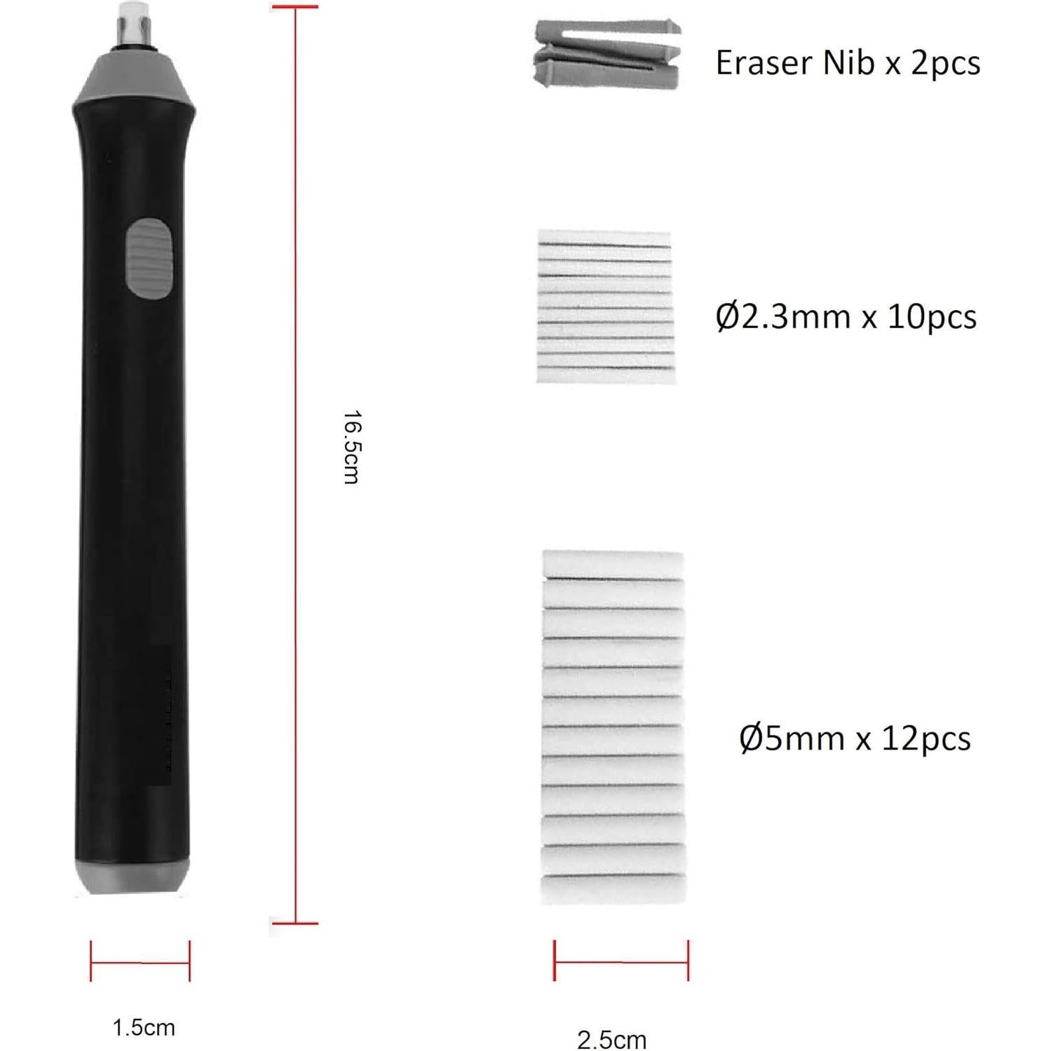 Borrador Eléctrico Artme con 22 Recambios - 16.5cm