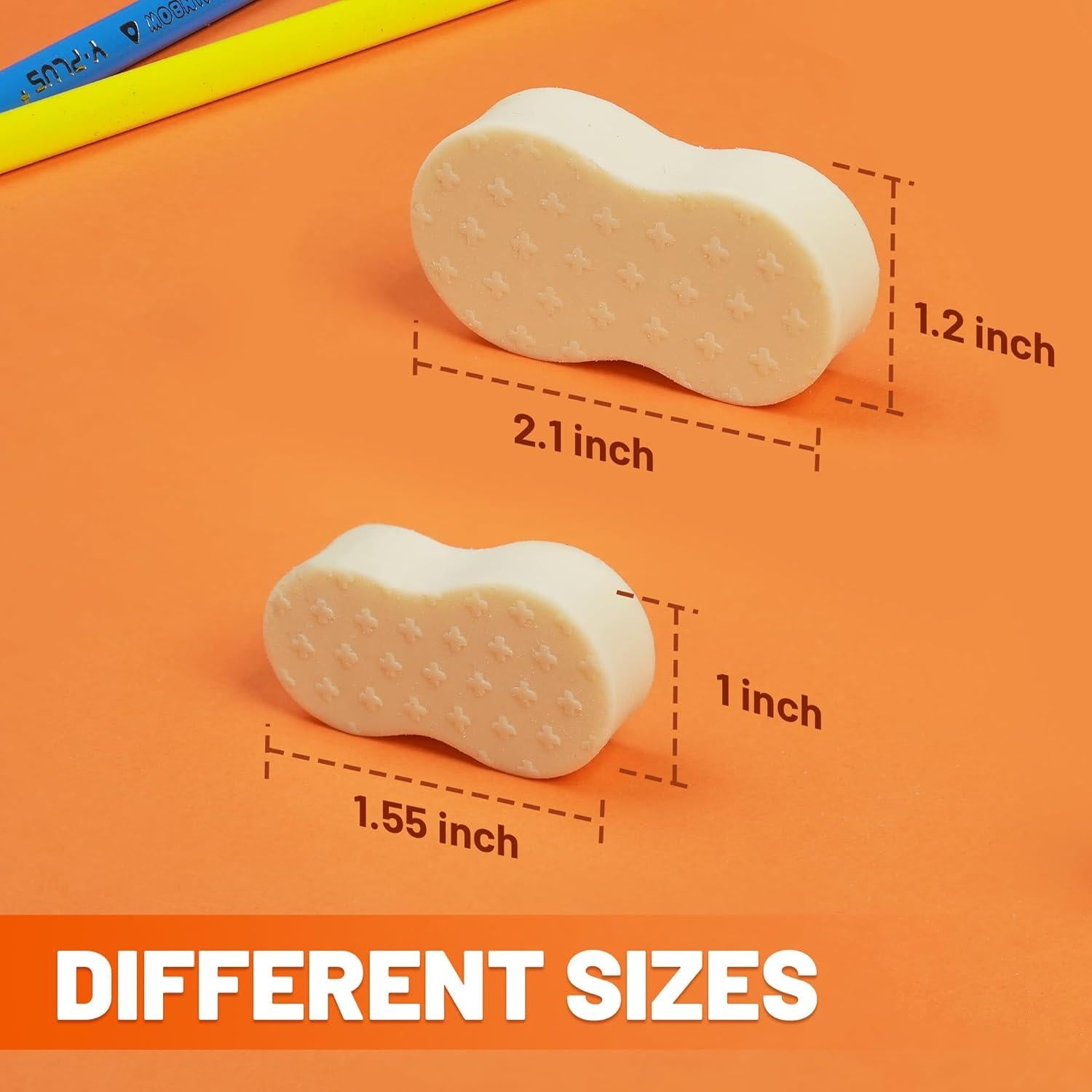 Borradores de Goma Yplus en Forma de Maní - 6 Pcs Sin Residuos