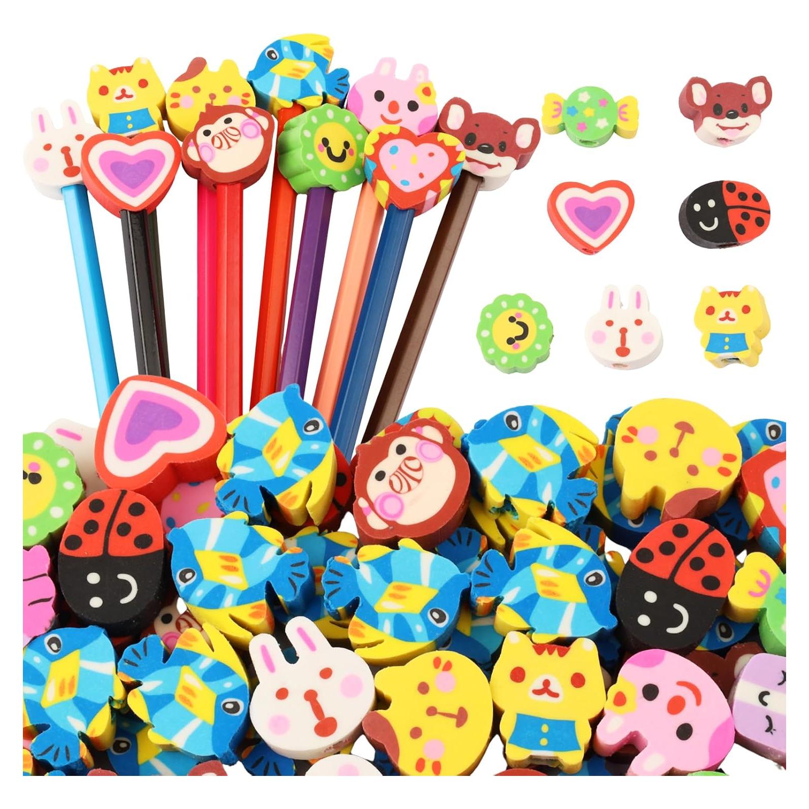 28 Borradores de Punta de Lápiz Wolpark Multicolor