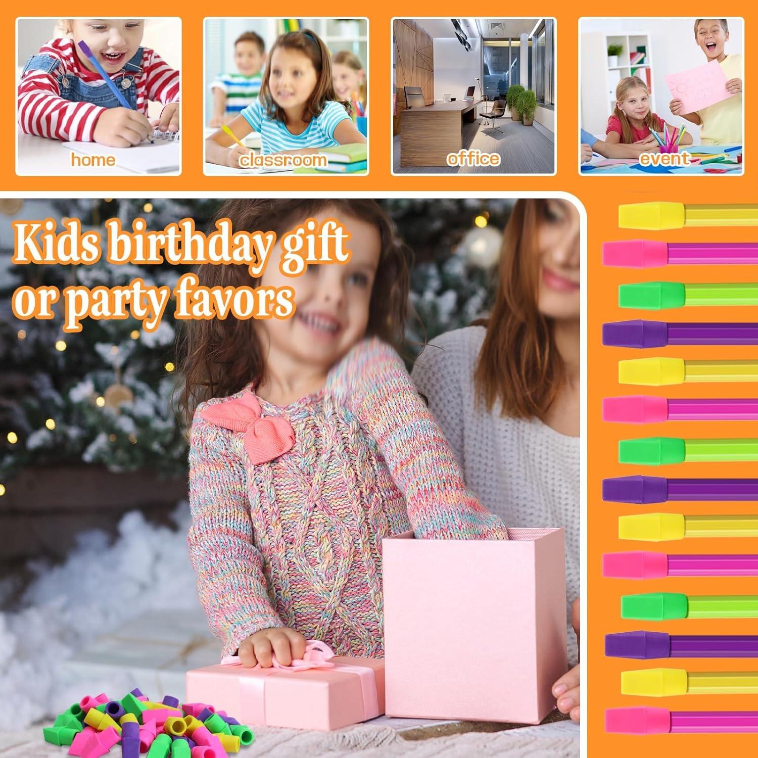 Borradores de Goma Multicolor PRALB 200 Piezas para Lápiz