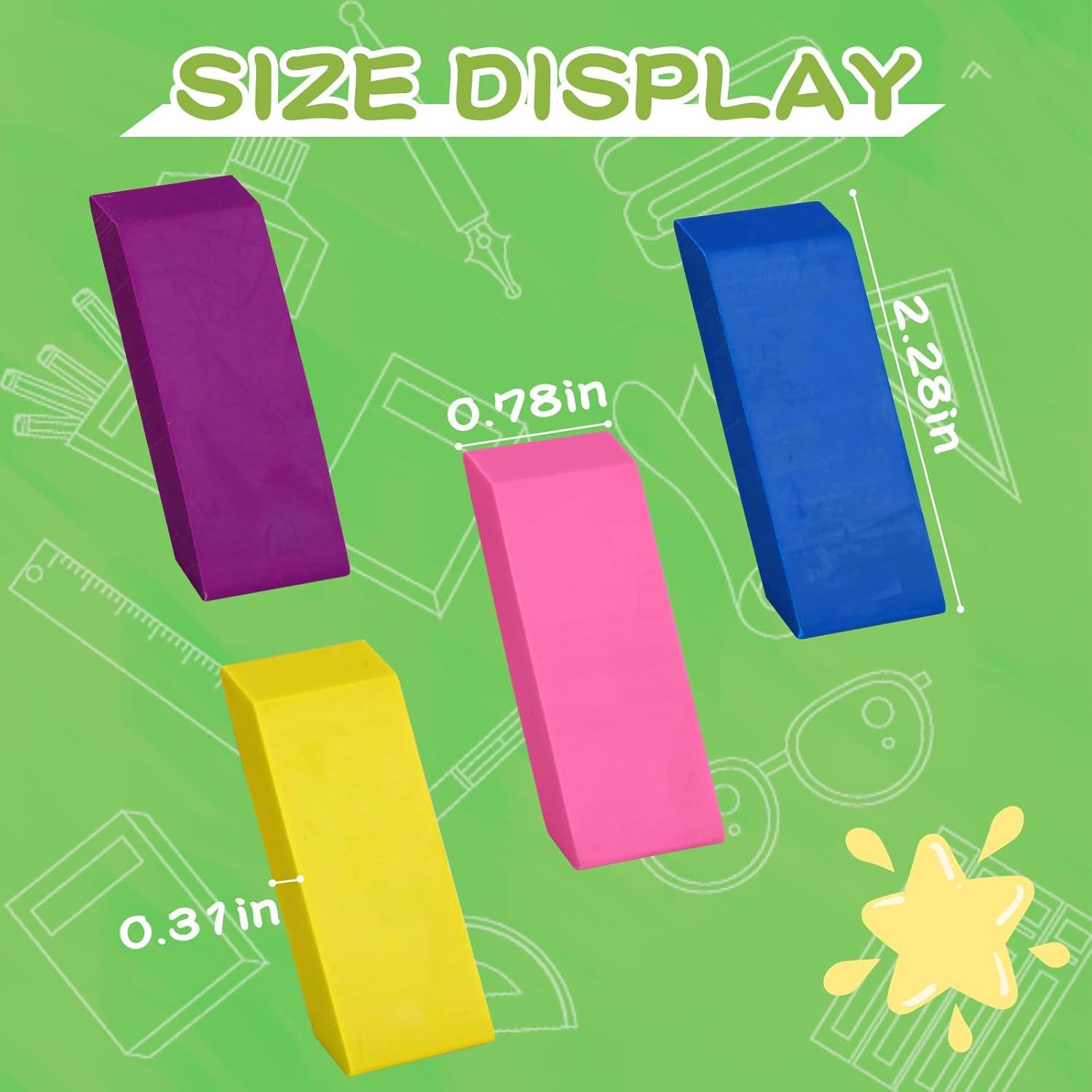 Borradores de Goma AmoreAngel 24 Pcs Coloridos 5.58 cm