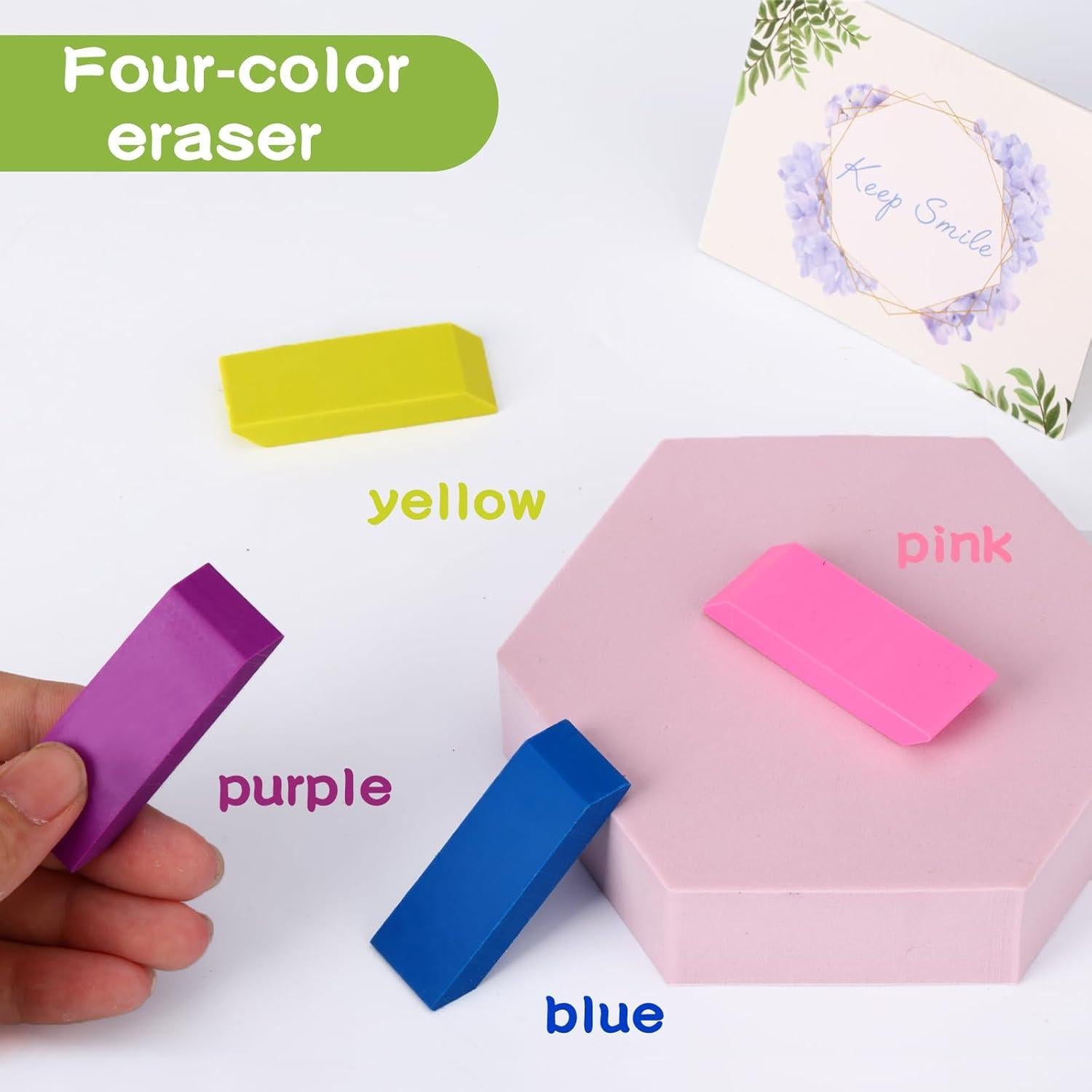 Borradores de Goma AmoreAngel 24 Pcs Coloridos 5.58 cm