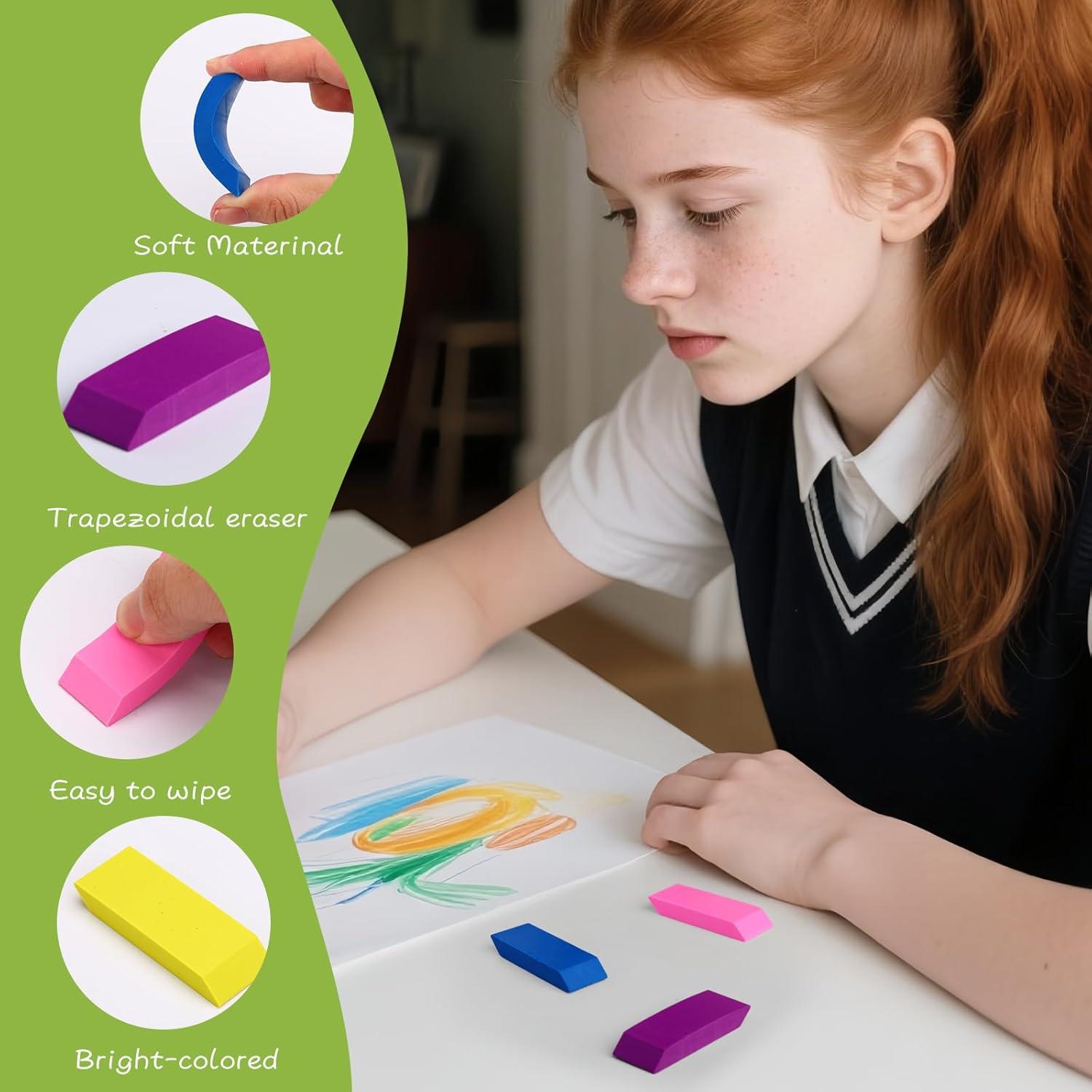 Borradores de Goma AmoreAngel 24 Pcs Coloridos 5.58 cm