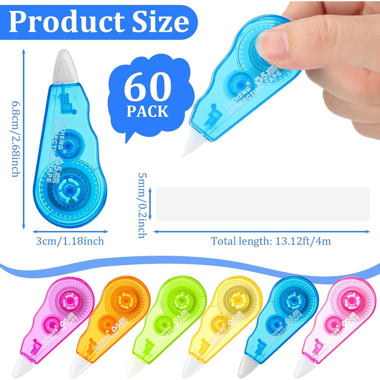 Cinta Correctora Mini Chivao 60 Unidades 4 m Colorido Oficina
