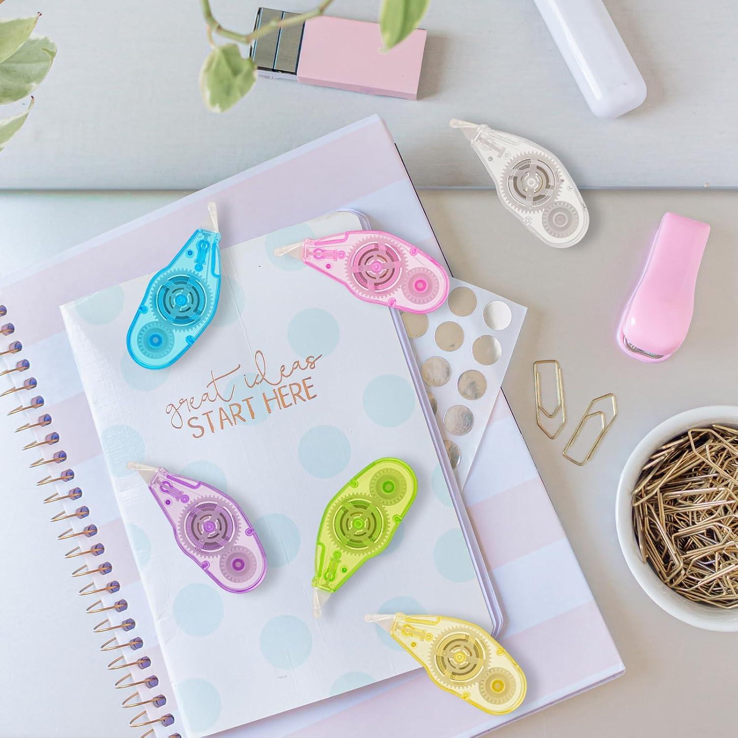 Cinta Correctora CUXFLS 6 Piezas 19.7m Blanca Secado Rápido