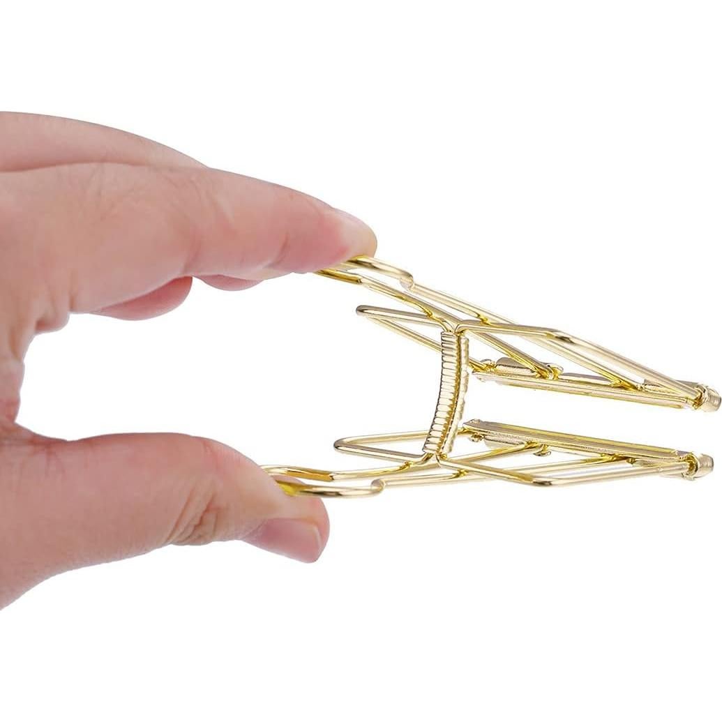 20 Clips de Papel Dorados DEEDYGO de Acero Inoxidable