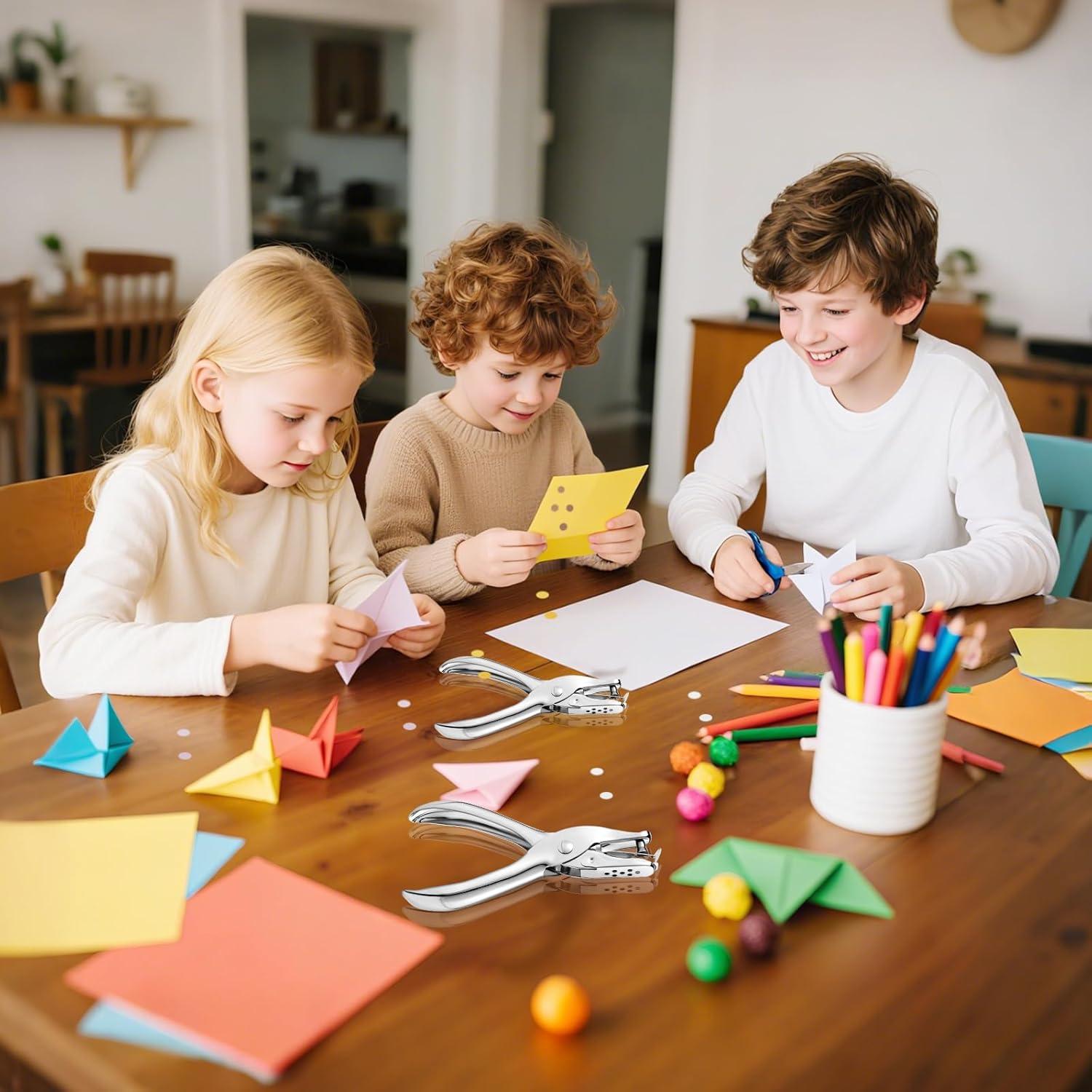 Perforadora de Agujeros YUIOASE 1/4" para 8 Hojas - 2 Pcs