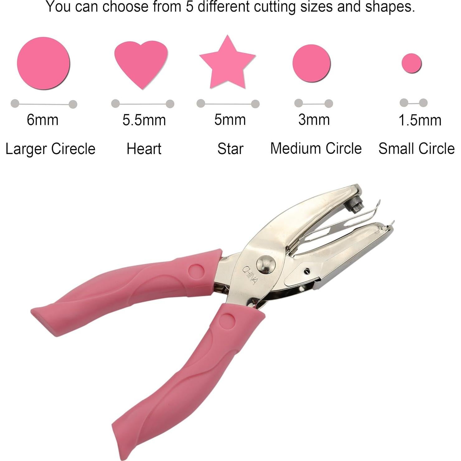 Perforadora de Papel IZTOSS Manual 1 Agujero Rosa 1.52 mm