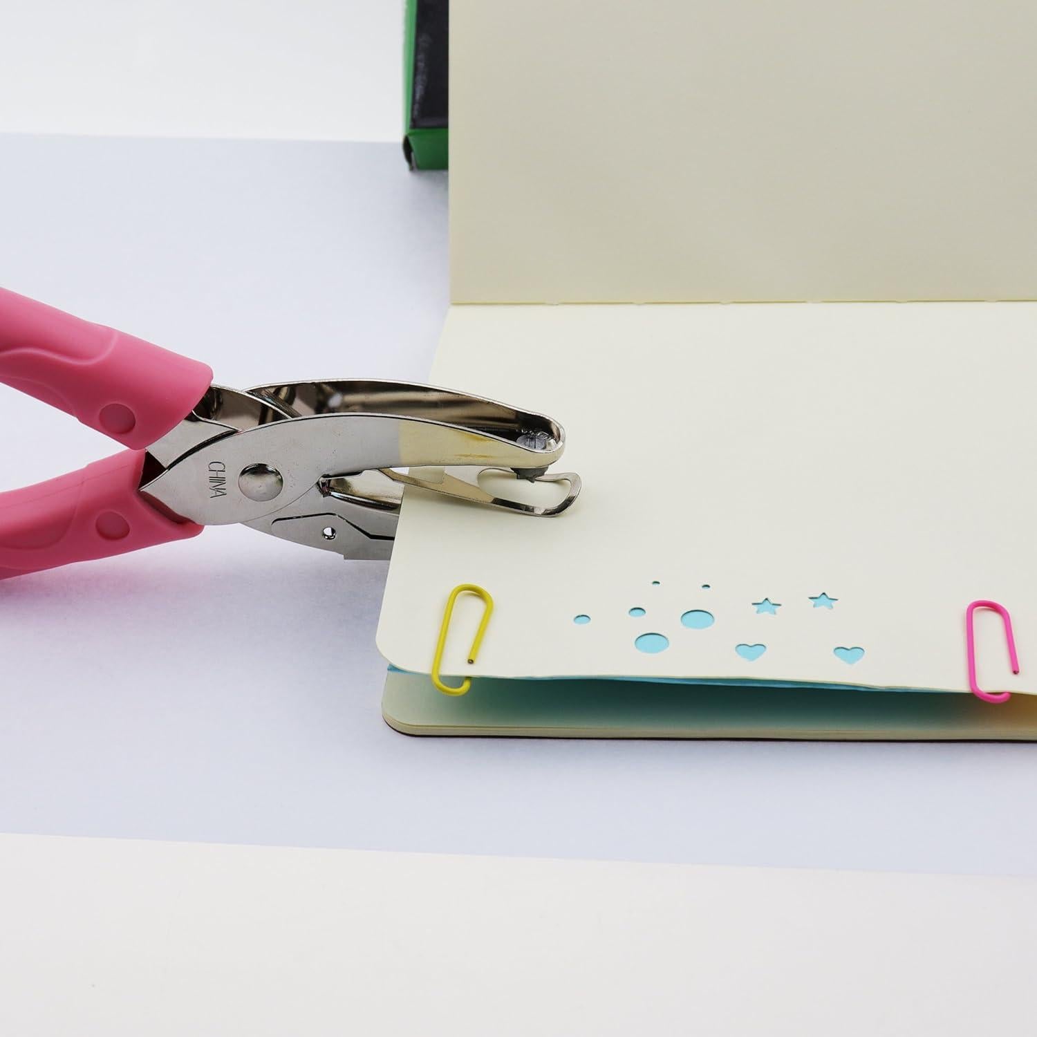 Perforadora de Papel IZTOSS Manual 1 Agujero Rosa 1.52 mm