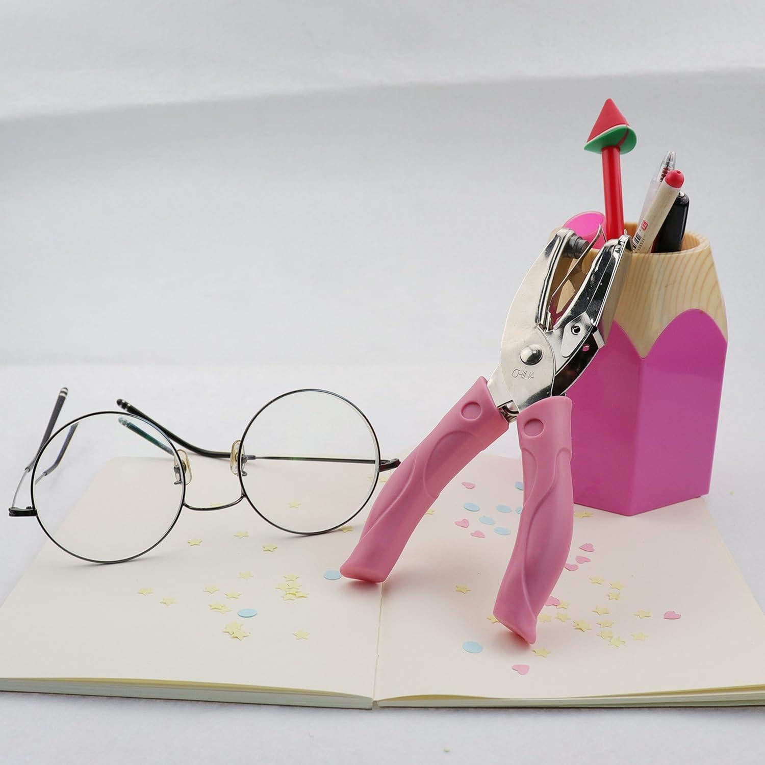 Perforadora de Papel IZTOSS Manual 1 Agujero Rosa 1.52 mm