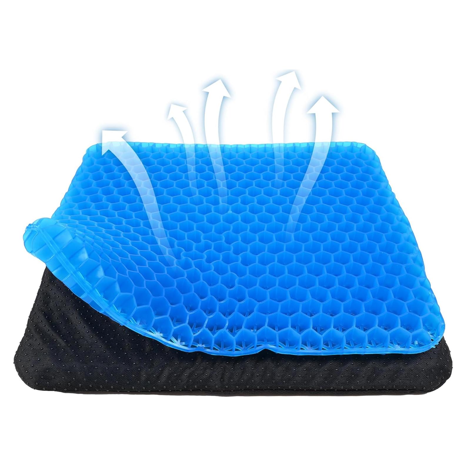 Cojín de Gel Yimiyaa para Asiento, Alivio del Dolor, Azul