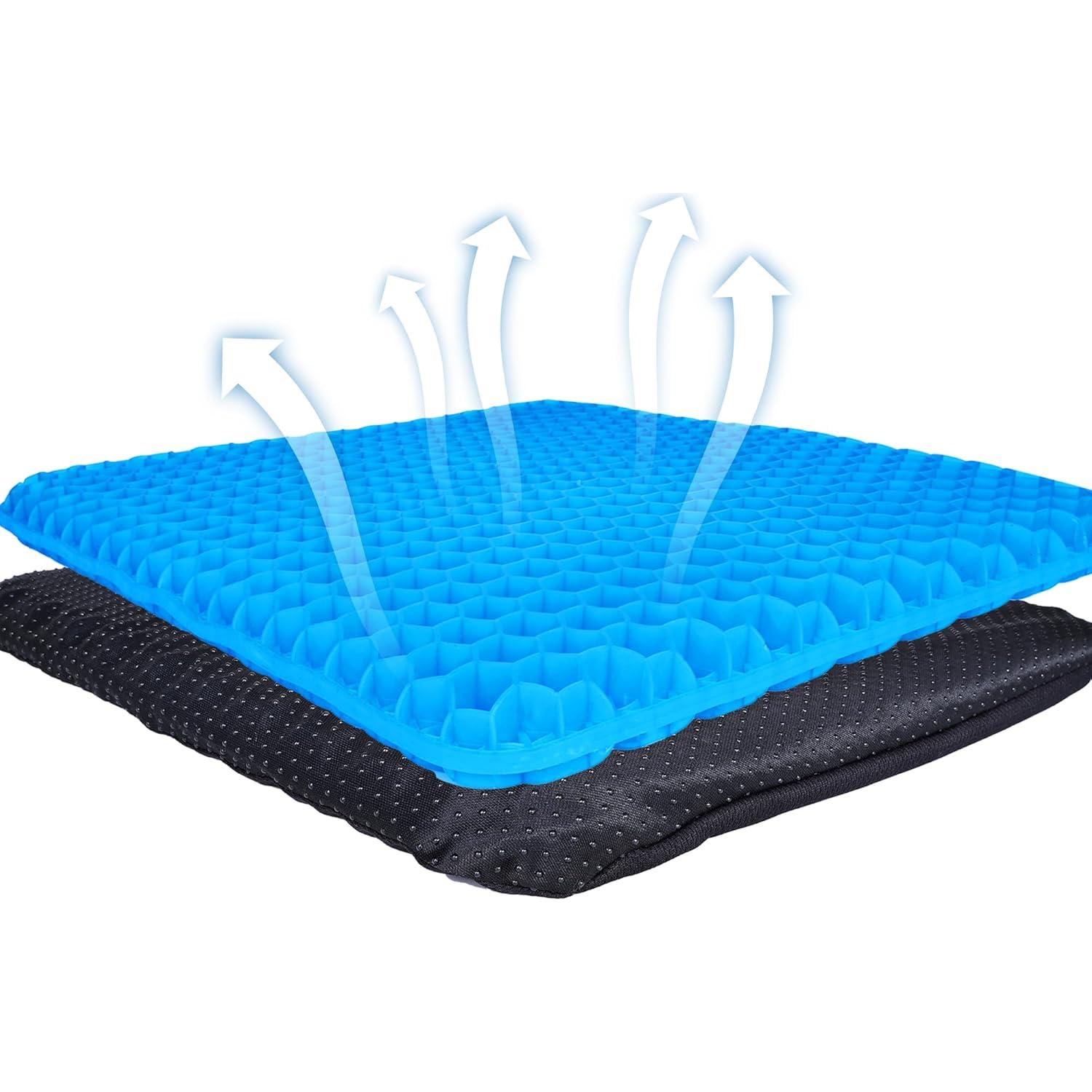 Cojín de Gel Yimiyaa para Asiento, Alivio del Dolor, Azul