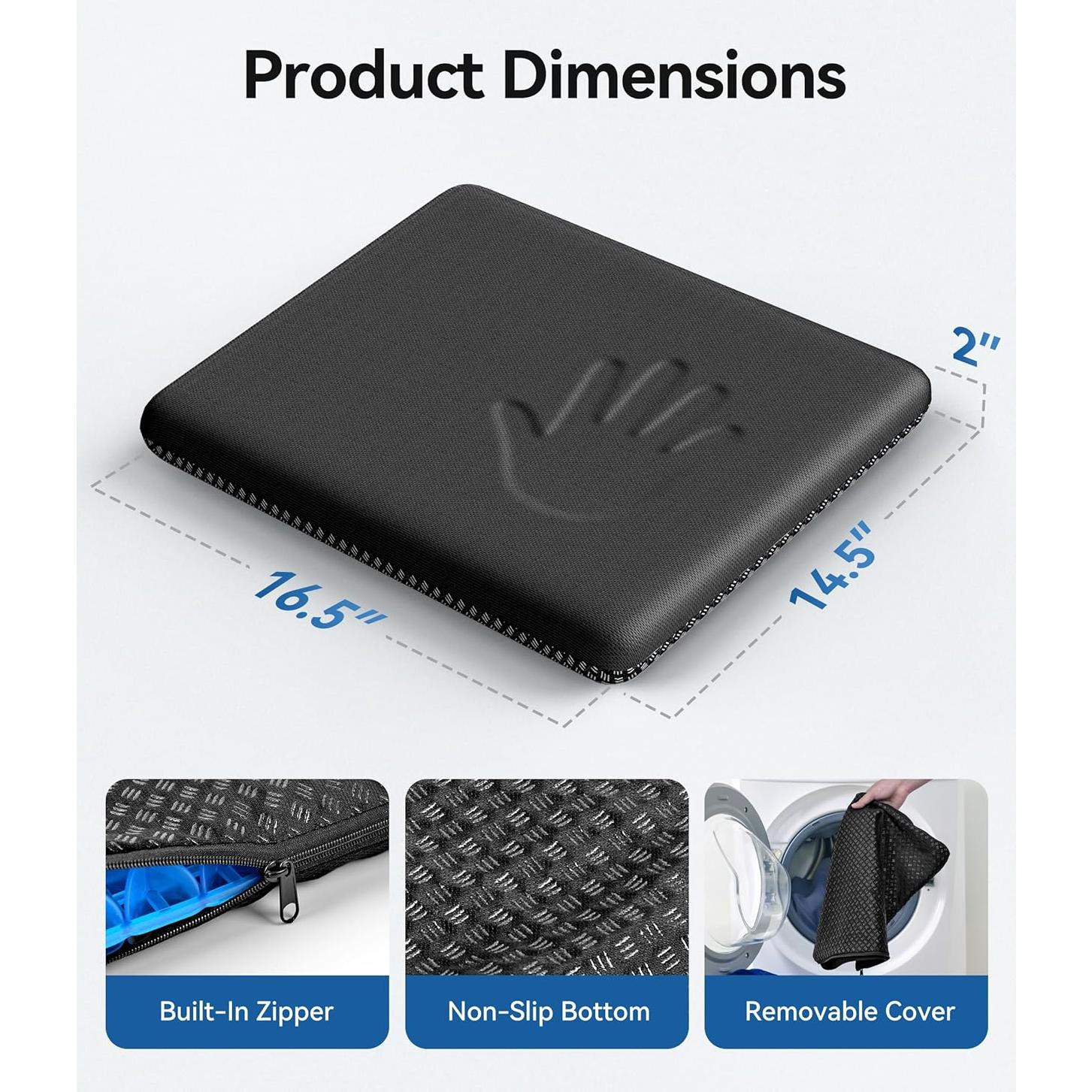 Cojín de Gel MZYENU para Silla y Coche, Alivio de Espalda