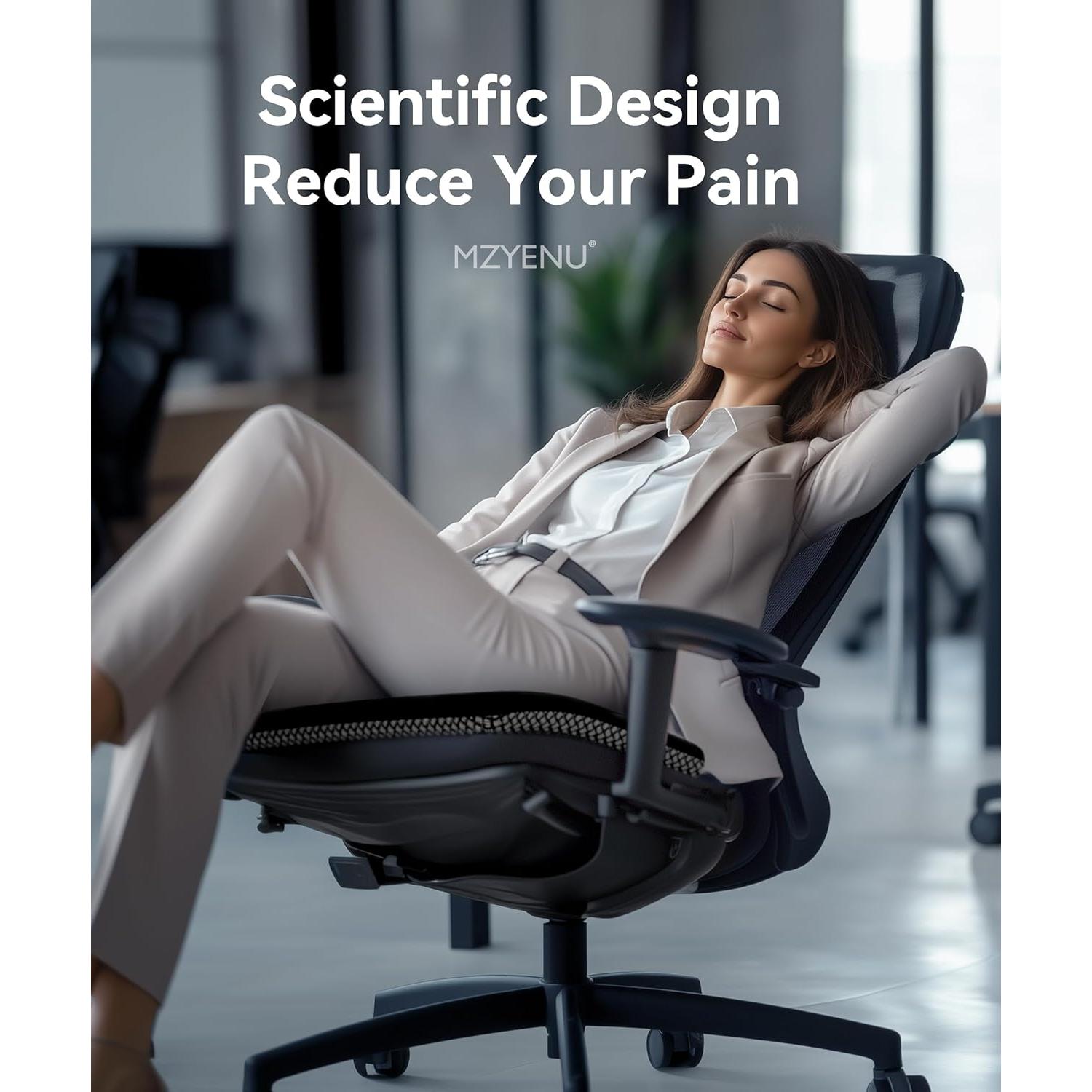 Cojín de Gel MZYENU para Silla y Coche, Alivio de Espalda