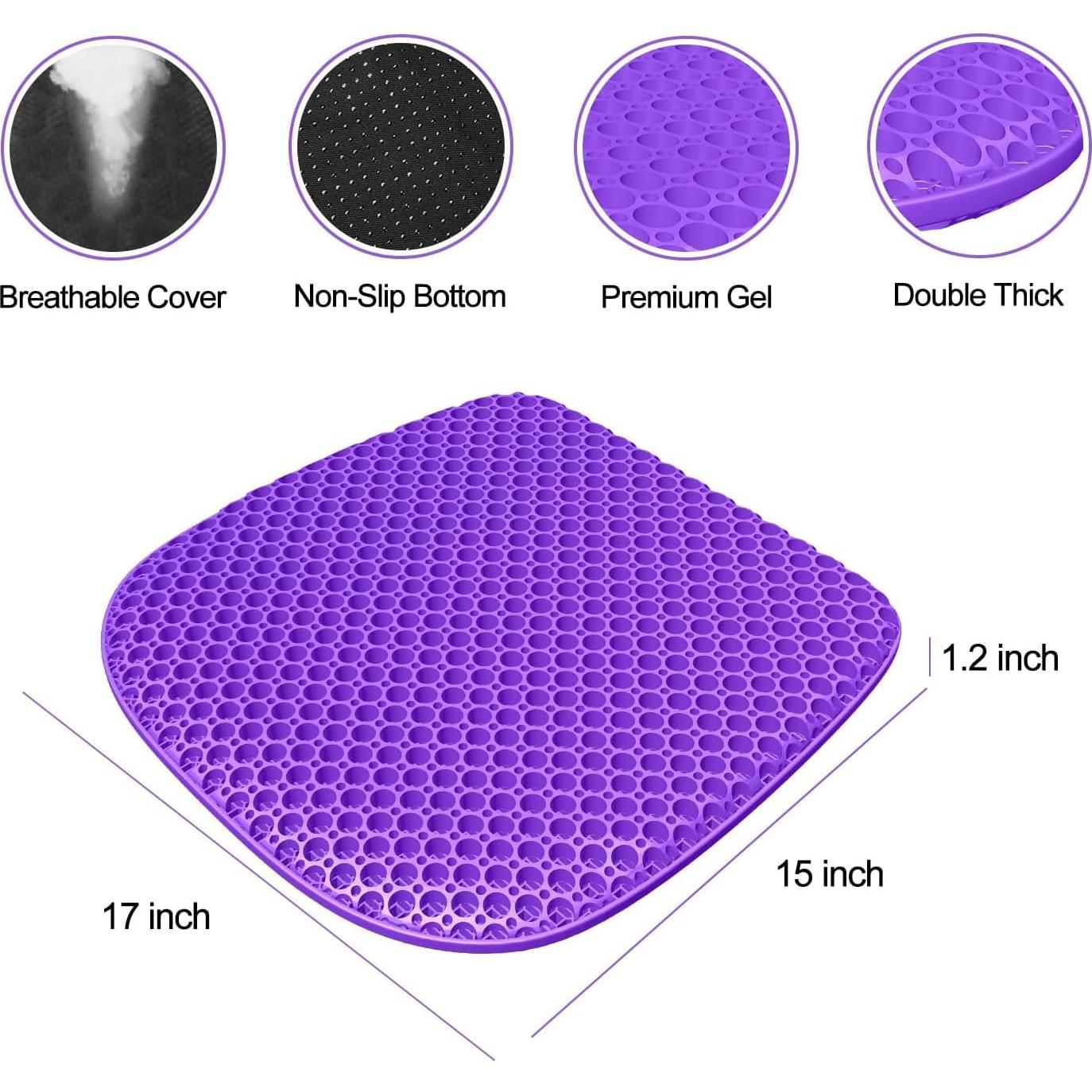 Cojín de Gel TONINT Grande 43x38 cm Antideslizante Suave