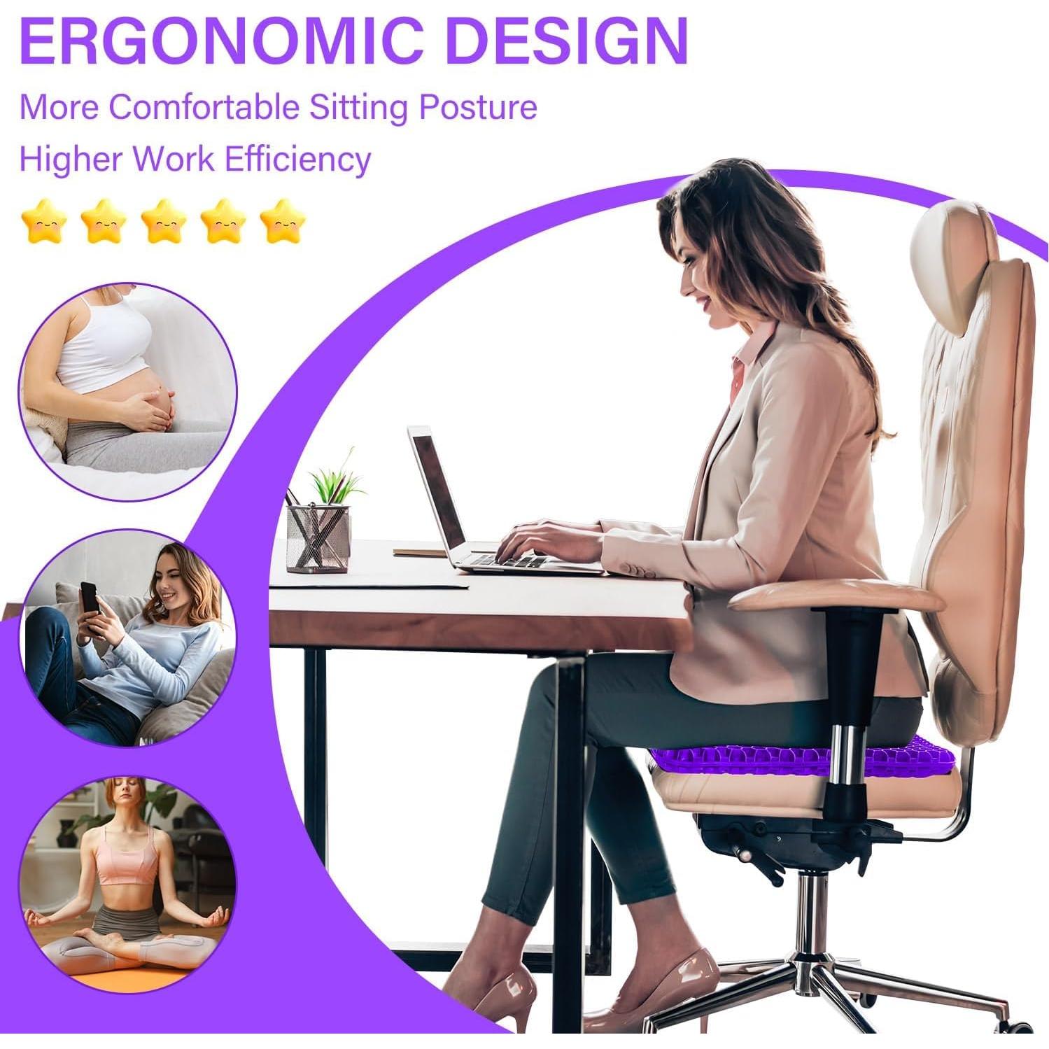 Cojín de Gel TONINT Grande 43x38 cm Antideslizante Suave