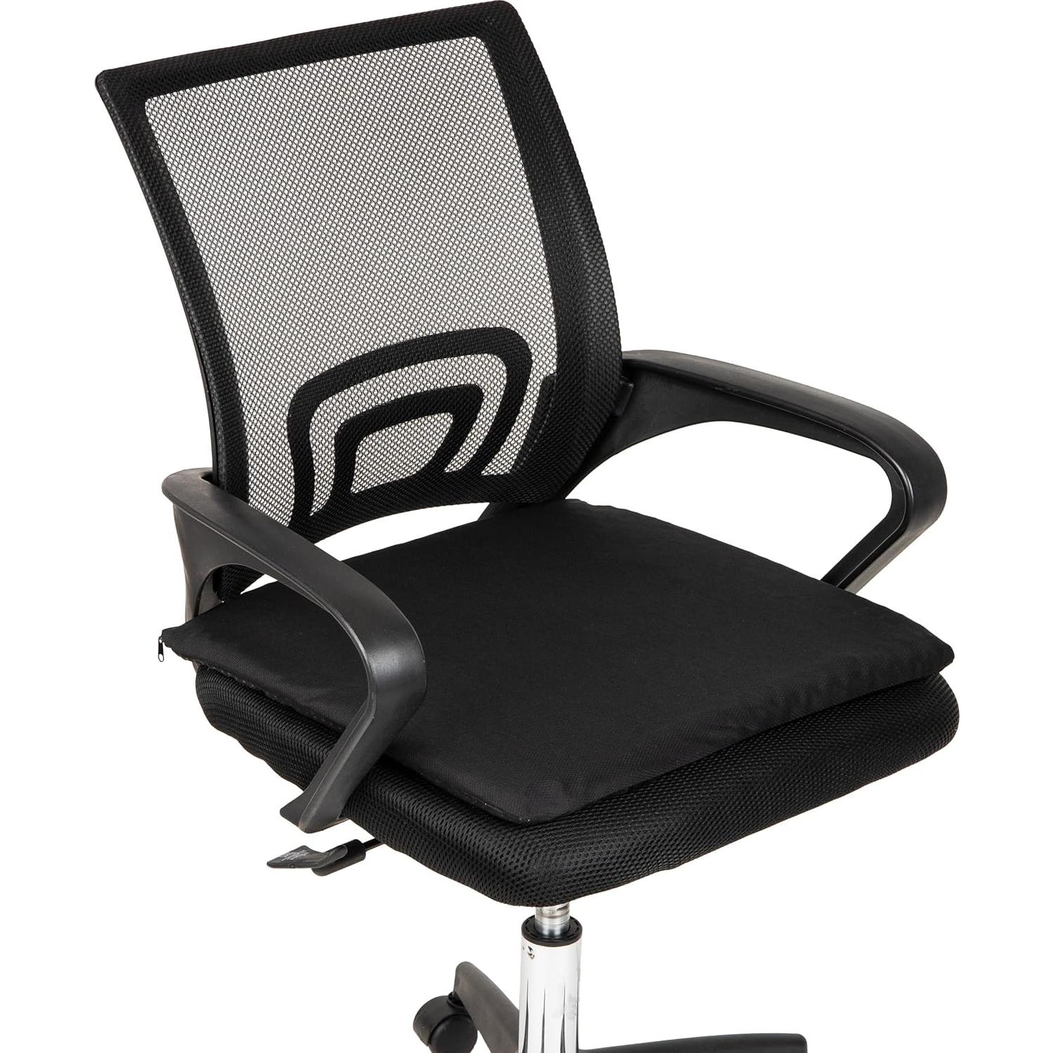 Cojín de Asiento Mind Reader Gel Ergonómico Negro 45x45 cm