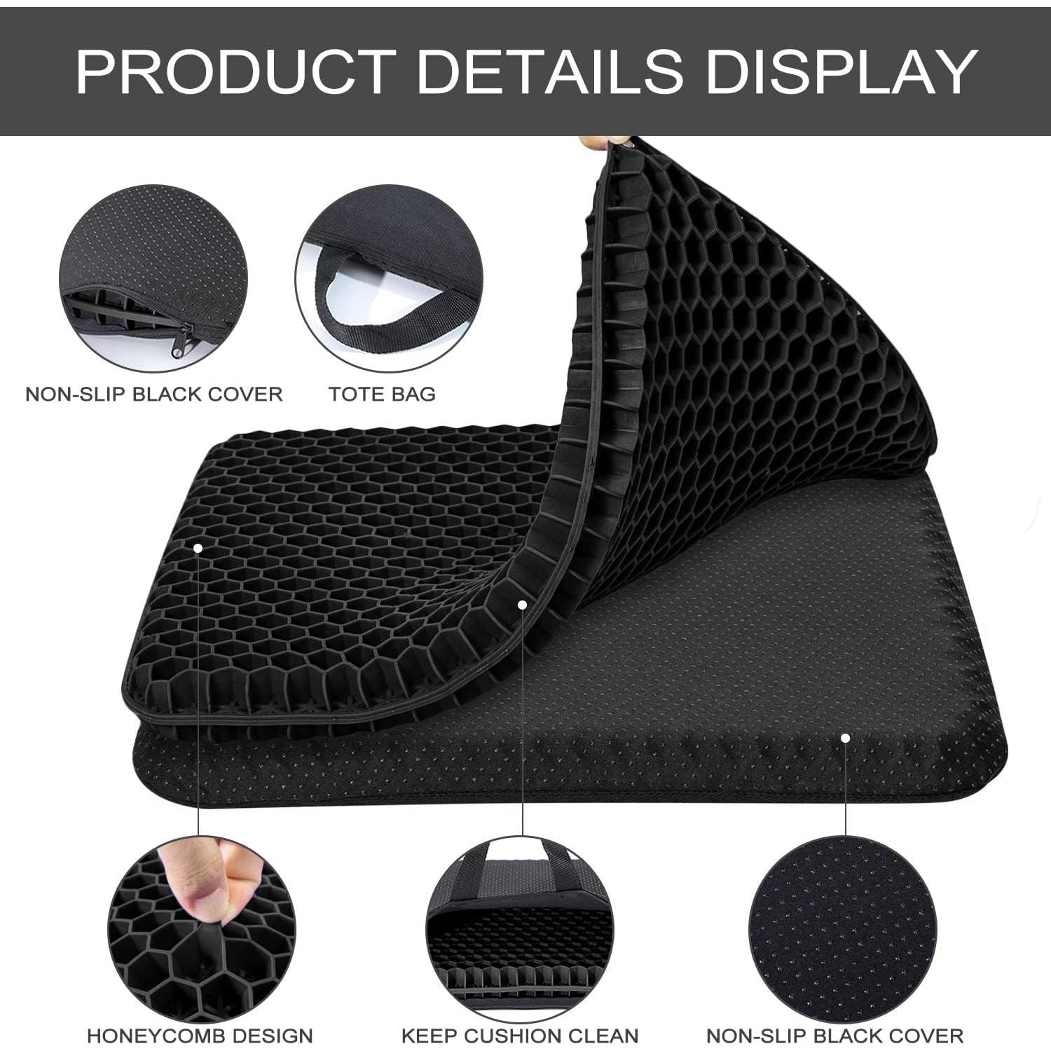 Cojín de Gel Fzitiy para Asiento 43x39cm Antideslizante