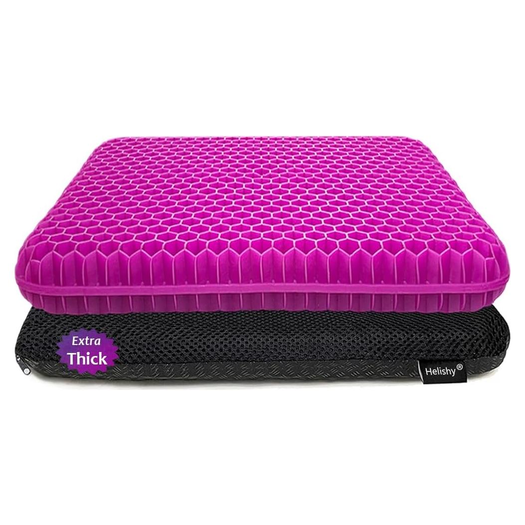 Cojín de Gel Extra Grueso Helishy para Alivio de Dolor Espalda