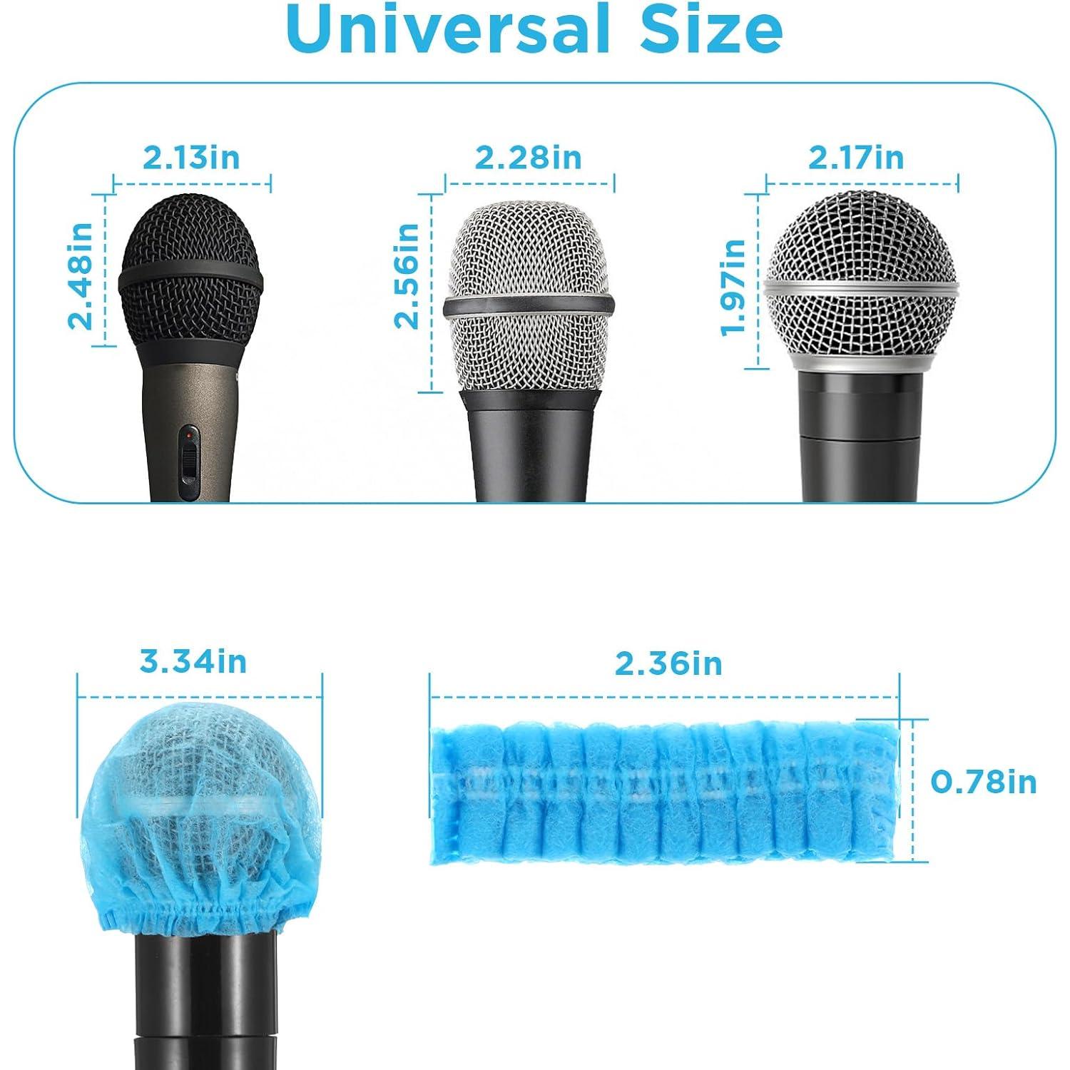 400 Fundas Desechables para Micrófono Tela No Tejida - Higiene