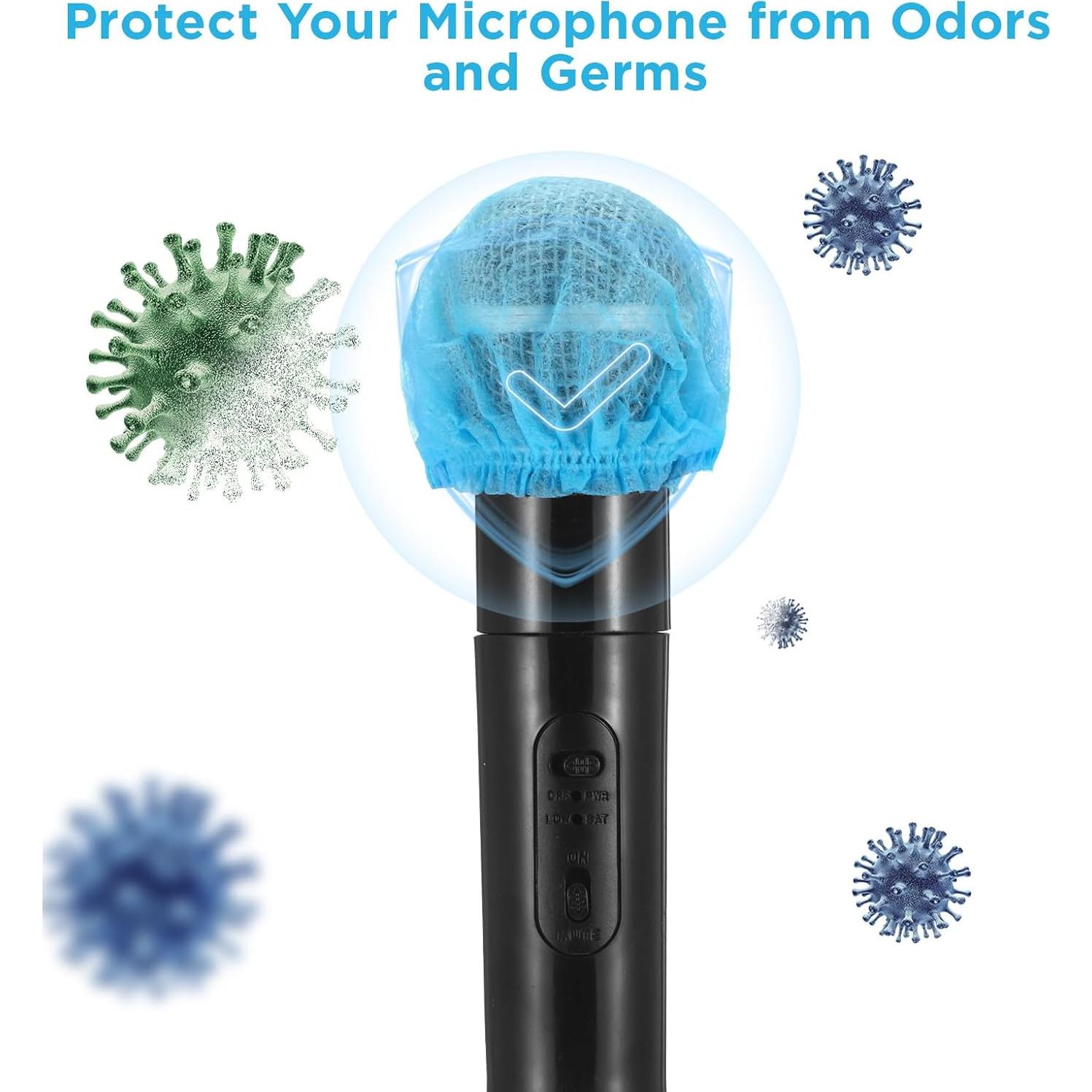 400 Fundas Desechables para Micrófono Tela No Tejida - Higiene