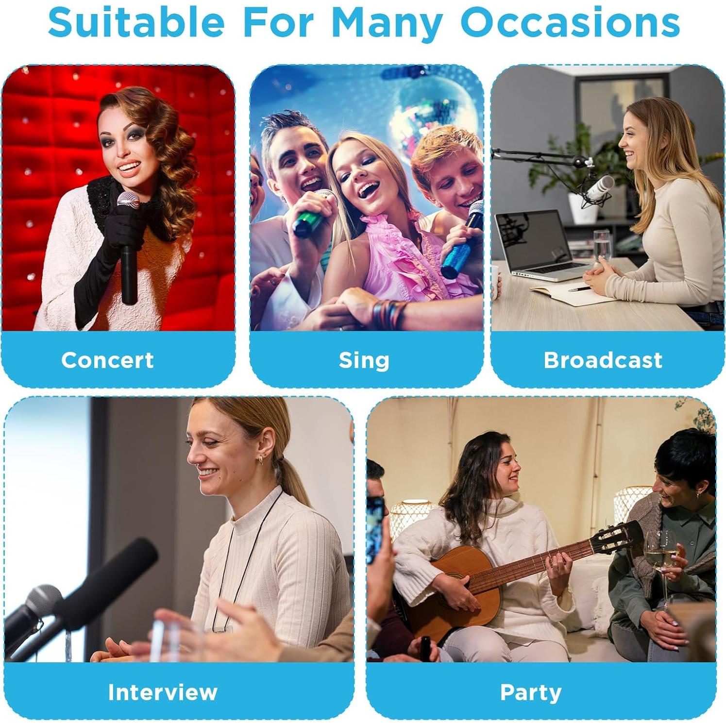 400 Fundas Desechables para Micrófono Tela No Tejida - Higiene