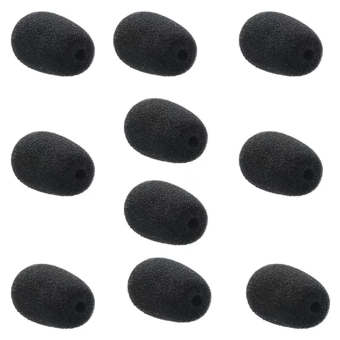 12 Fundas de Espuma para Micrófono - Alta Densidad - 3.1x1.8cm