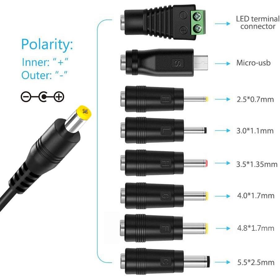 Adaptador de Voltaje Ajustable Belker 12W AC/DC 3-12V