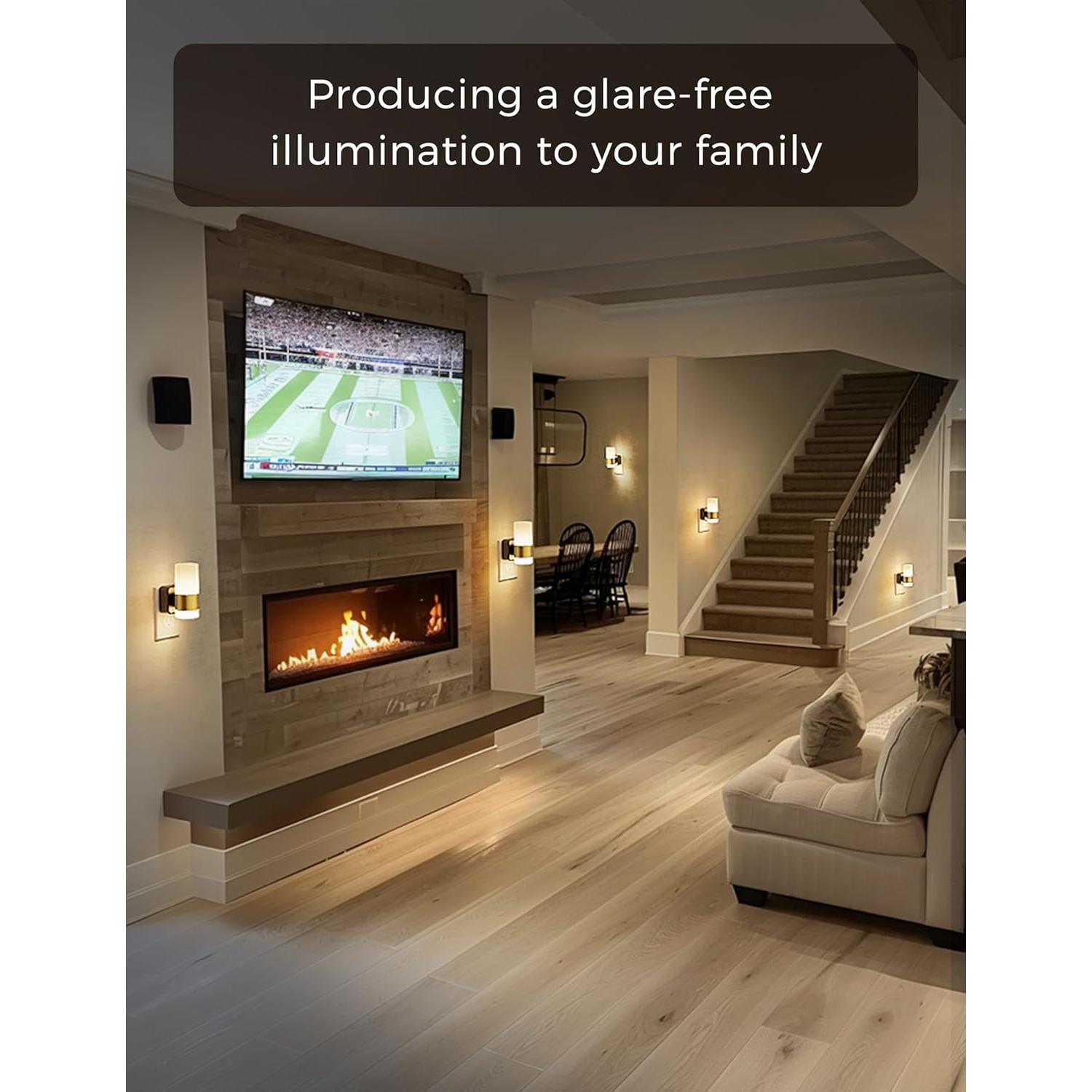 Luz Nocturna LED Regulable L LOHAS 2 Piezas 3000K 1W