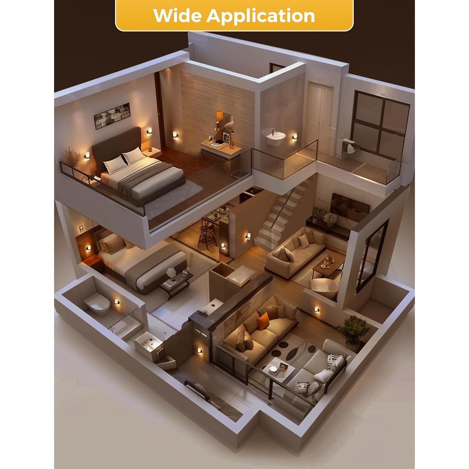 Luz Nocturna LED Regulable L LOHAS 2 Piezas 3000K 1W