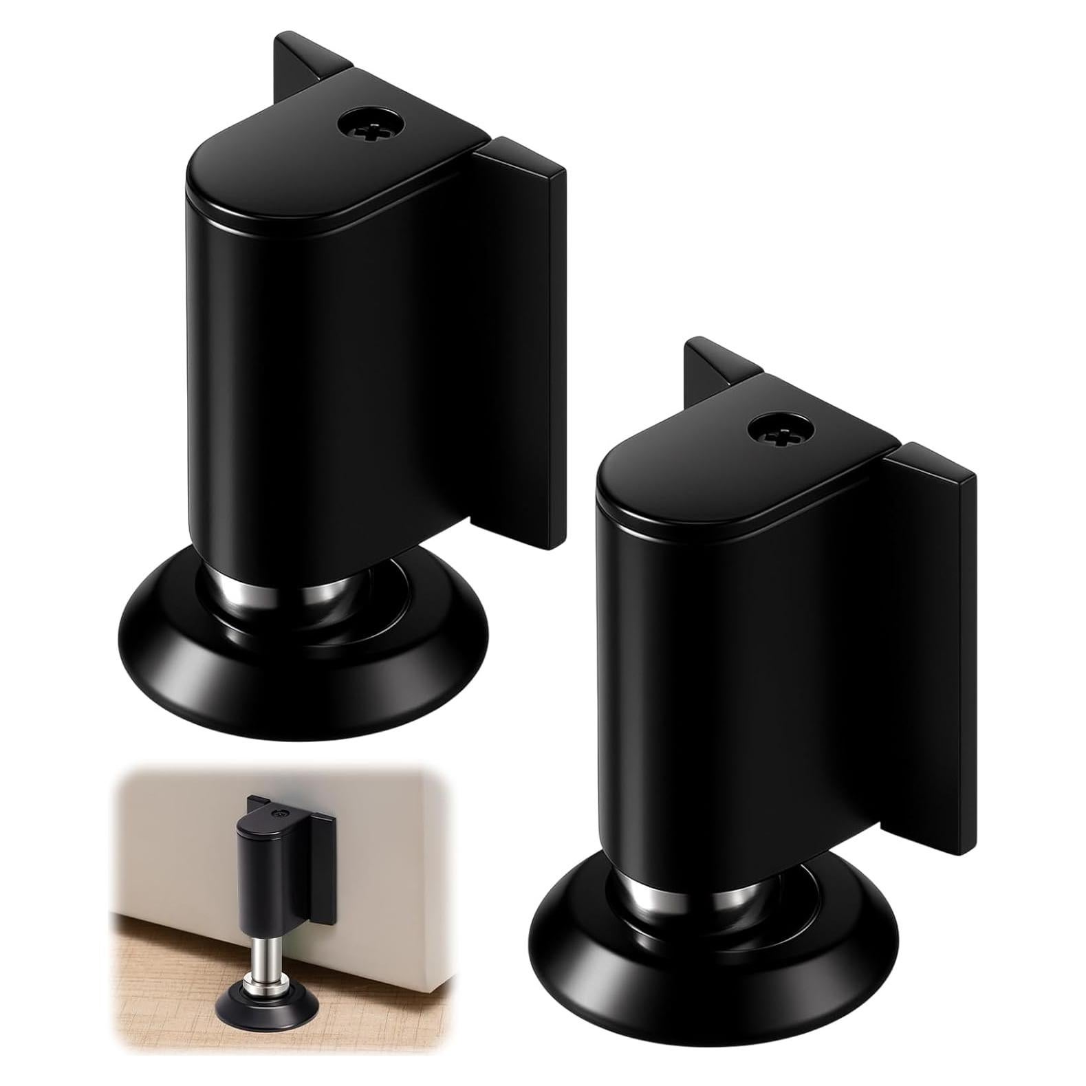 Paquete de 2 Topes de Puerta Magnéticos Ajustables Otoolling