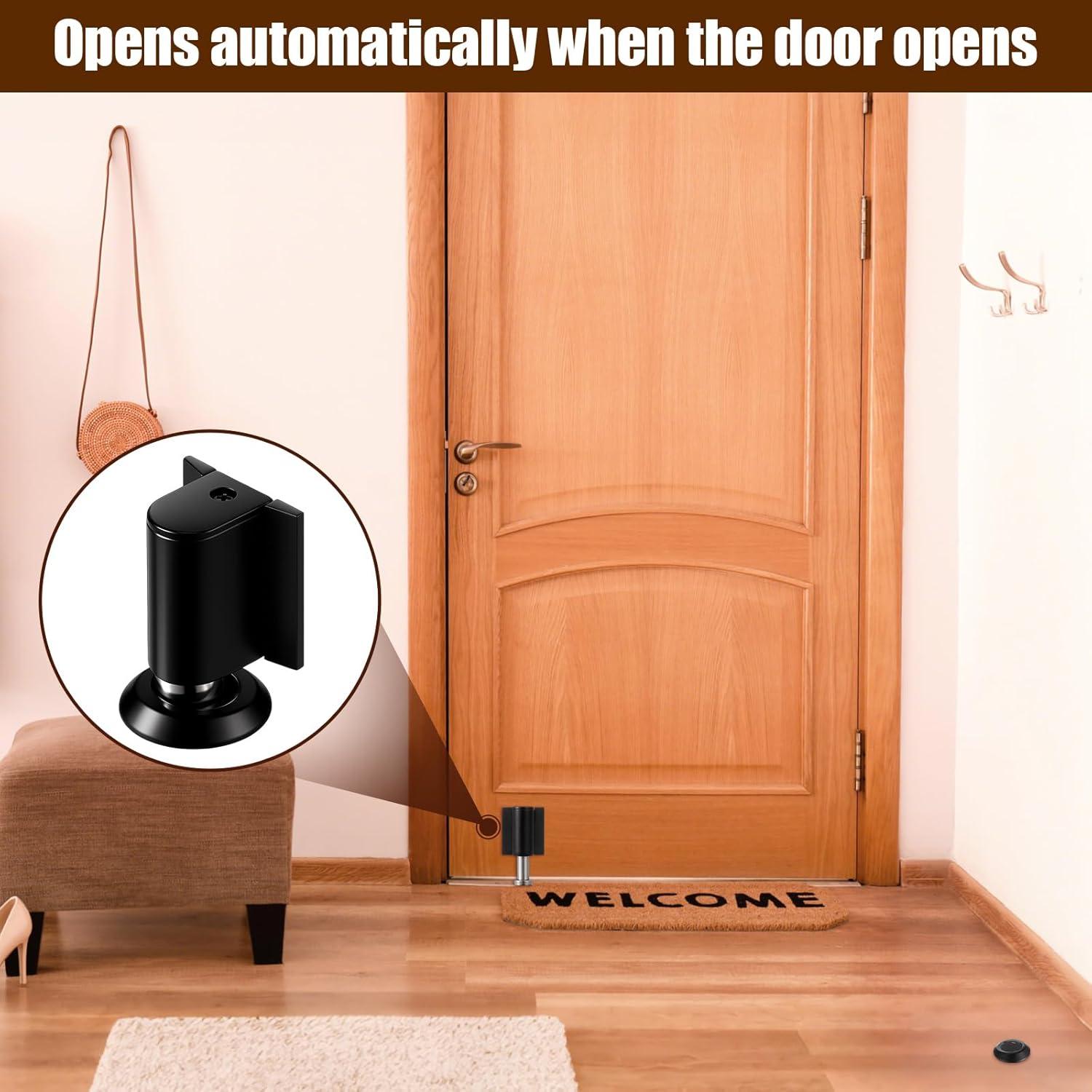 Paquete de 2 Topes de Puerta Magnéticos Ajustables Otoolling