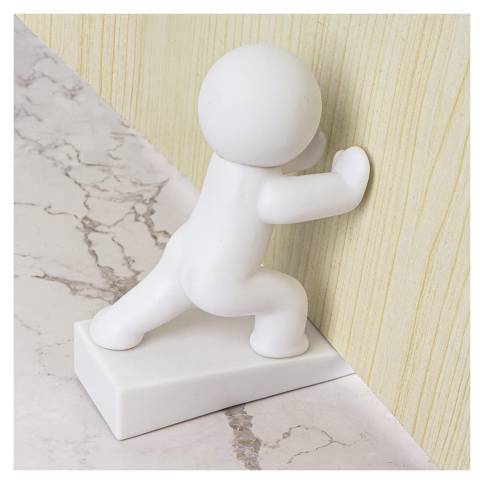 Tope de Puerta Decorativo Omoojee Blanco Antideslizante