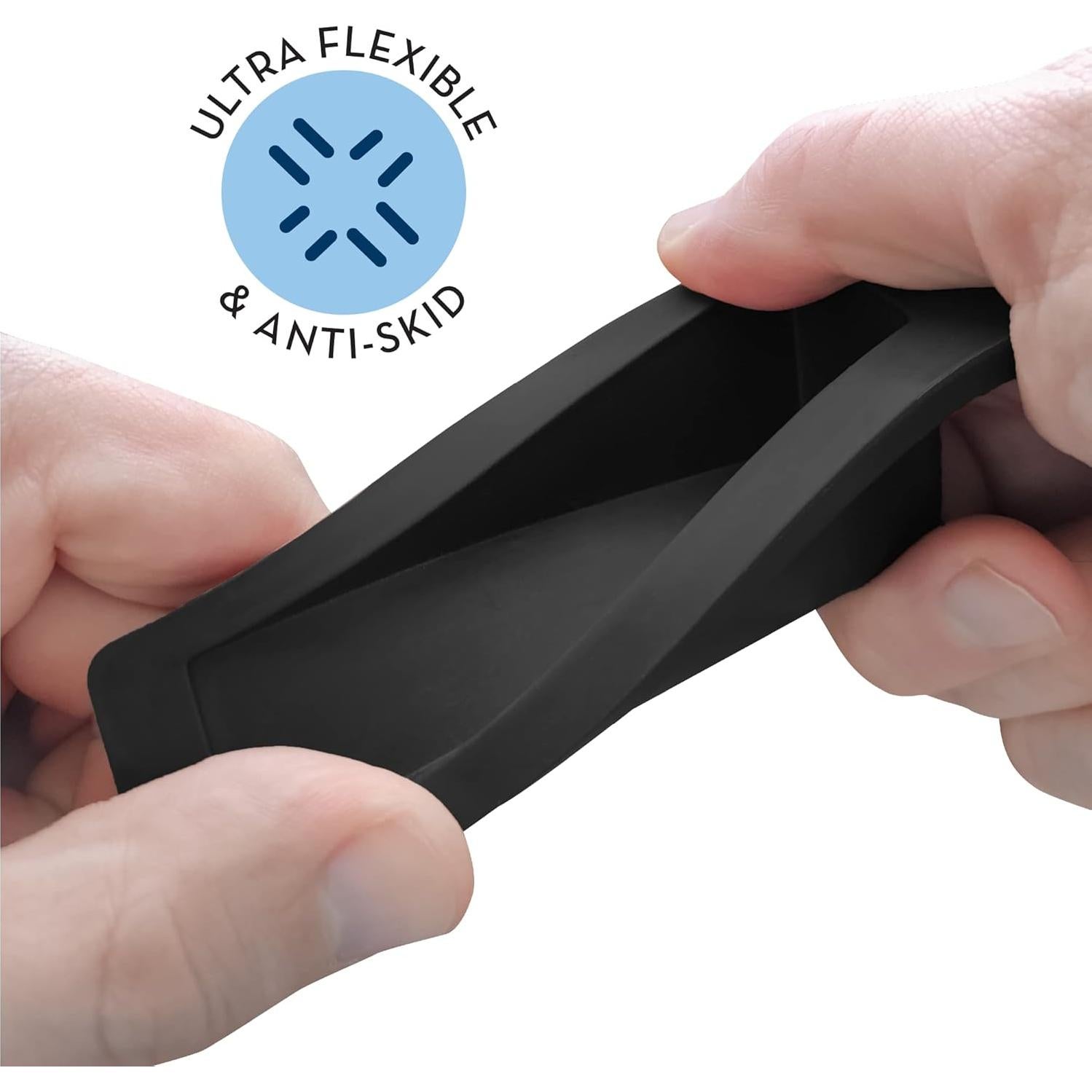 Tope de puerta de goma S&T INC. 4 unidades 12.2x5.6x3.3cm