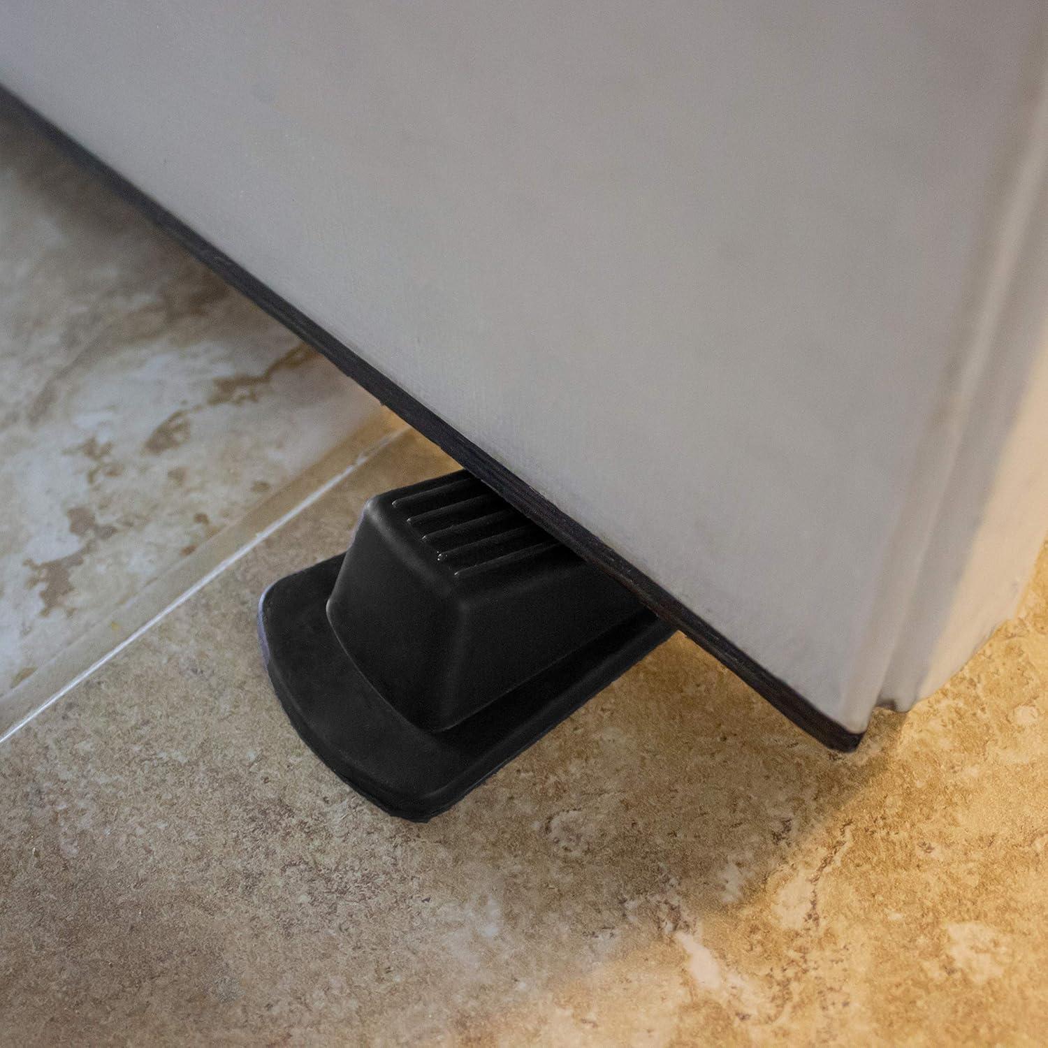 Tope de puerta de goma S&T INC. 4 unidades 12.2x5.6x3.3cm