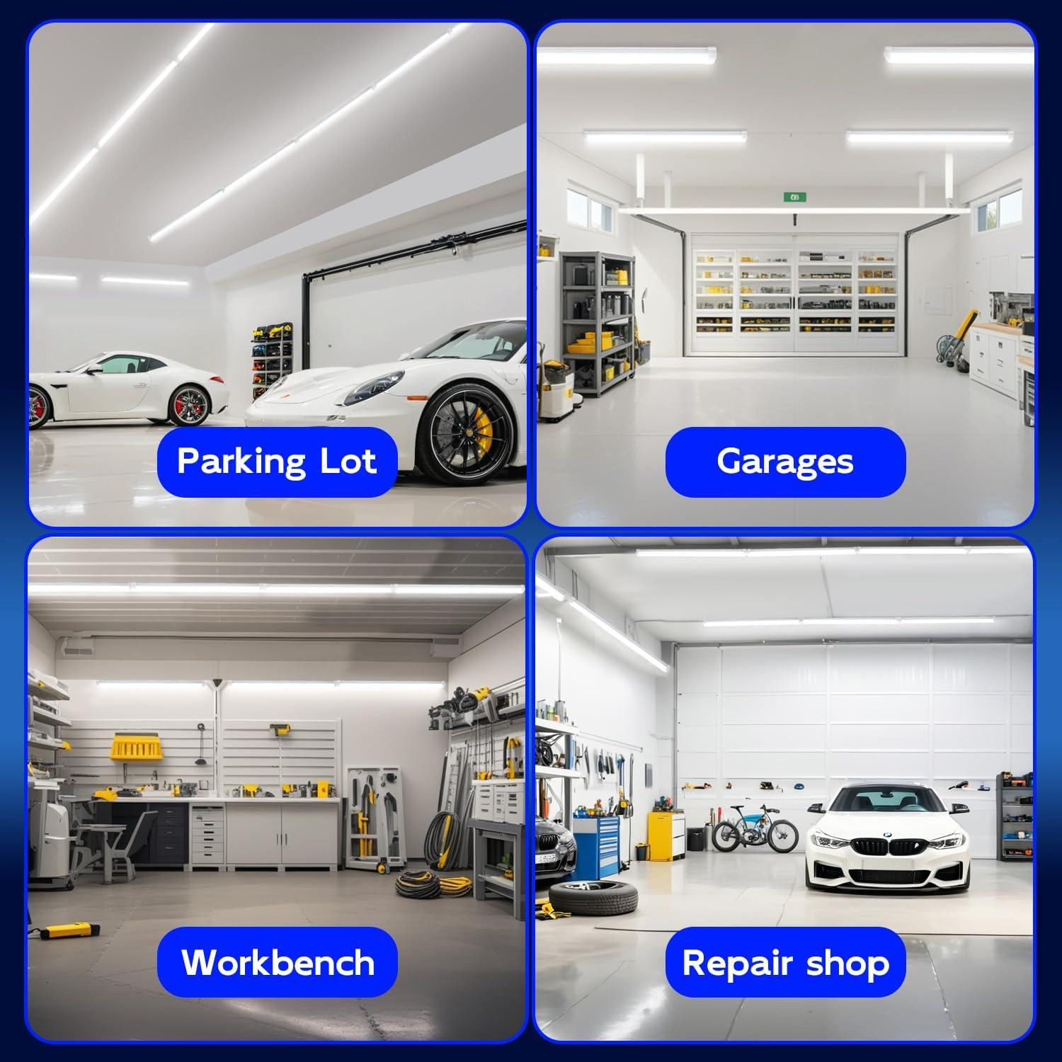 Luz de Taller LED Hykolity 30W 2FT 3500lm 6500K Enlazable