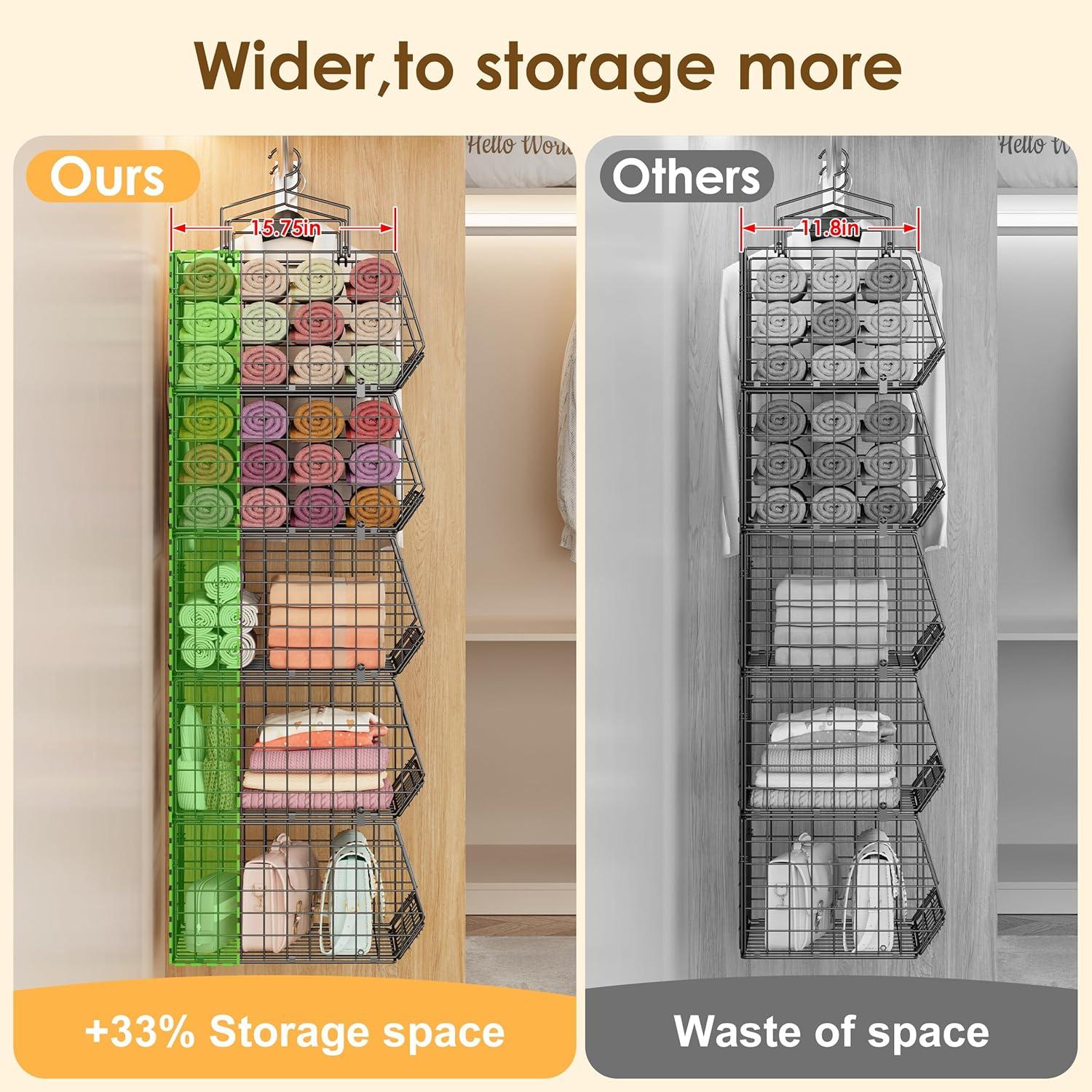 Organizador de Closet Colgante X-cosrack 5 Niveles 10.16 cm