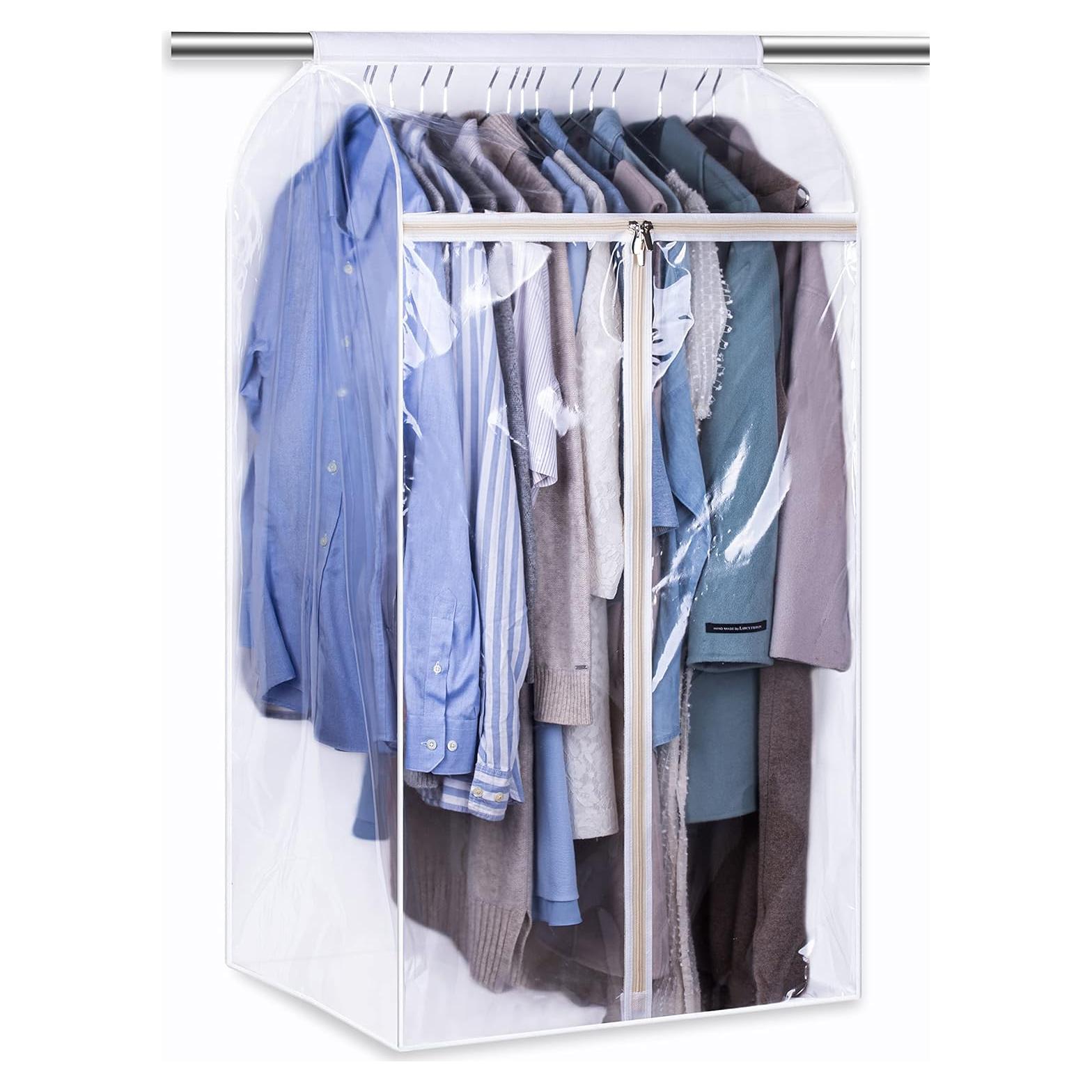 Bolsas de Ropa Colgantes KEETDY 109 cm Transparente con Ventana