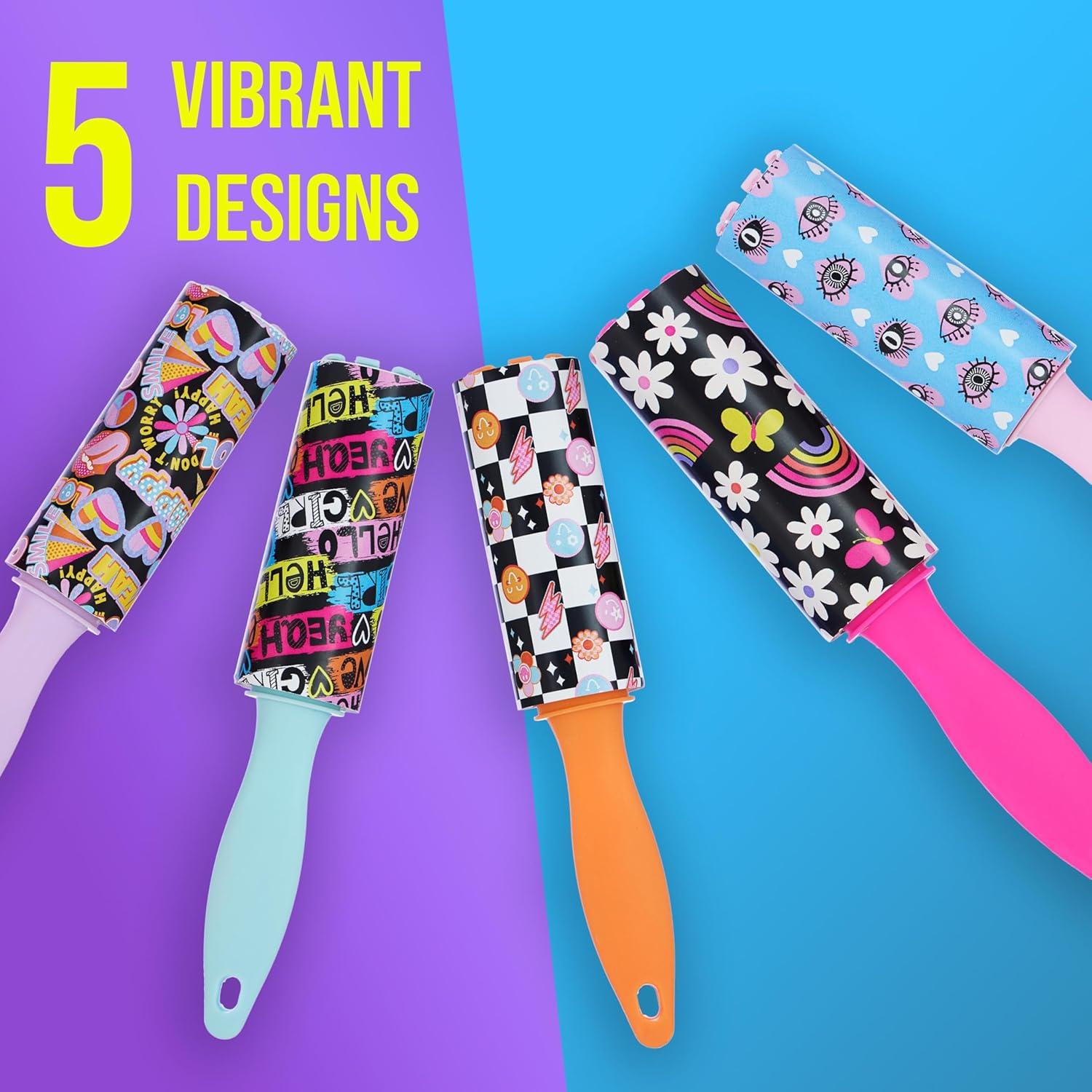 Paquete de 5 Rollos de Rodillos Lint Mini Expressions - Compactos