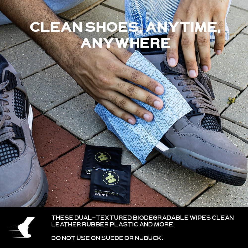 Toallitas de Limpieza de Zapatos Revitalyzr - 40 Unidades Biodegradables