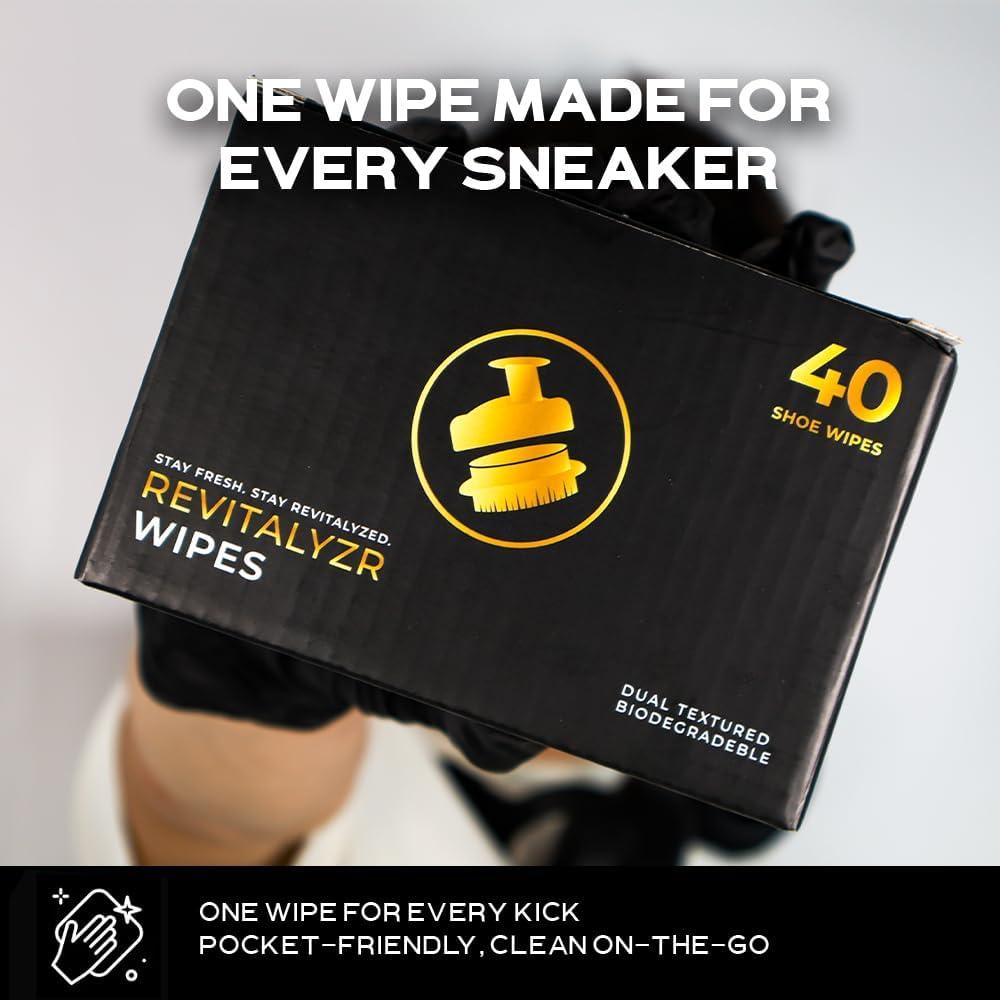 Toallitas de Limpieza de Zapatos Revitalyzr - 40 Unidades Biodegradables