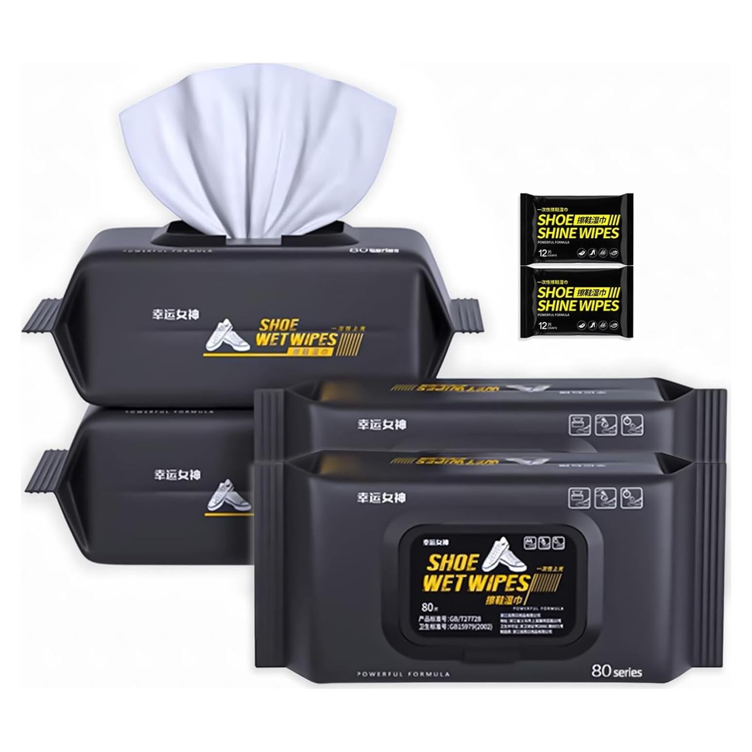 Toallitas Limpiadoras de Zapatos Lucky Goddess - 344 Pcs