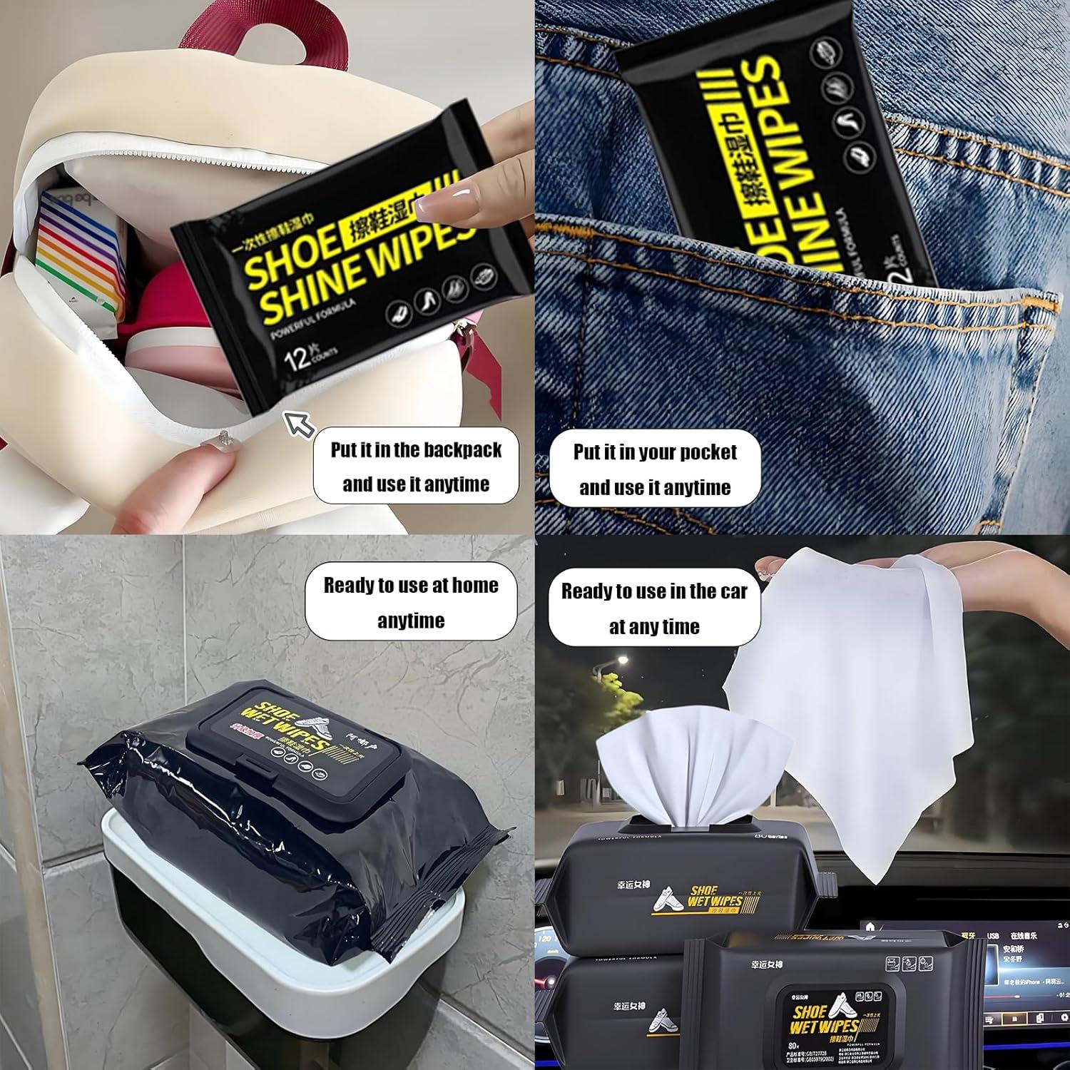 Toallitas Limpiadoras de Zapatos Lucky Goddess - 344 Pcs